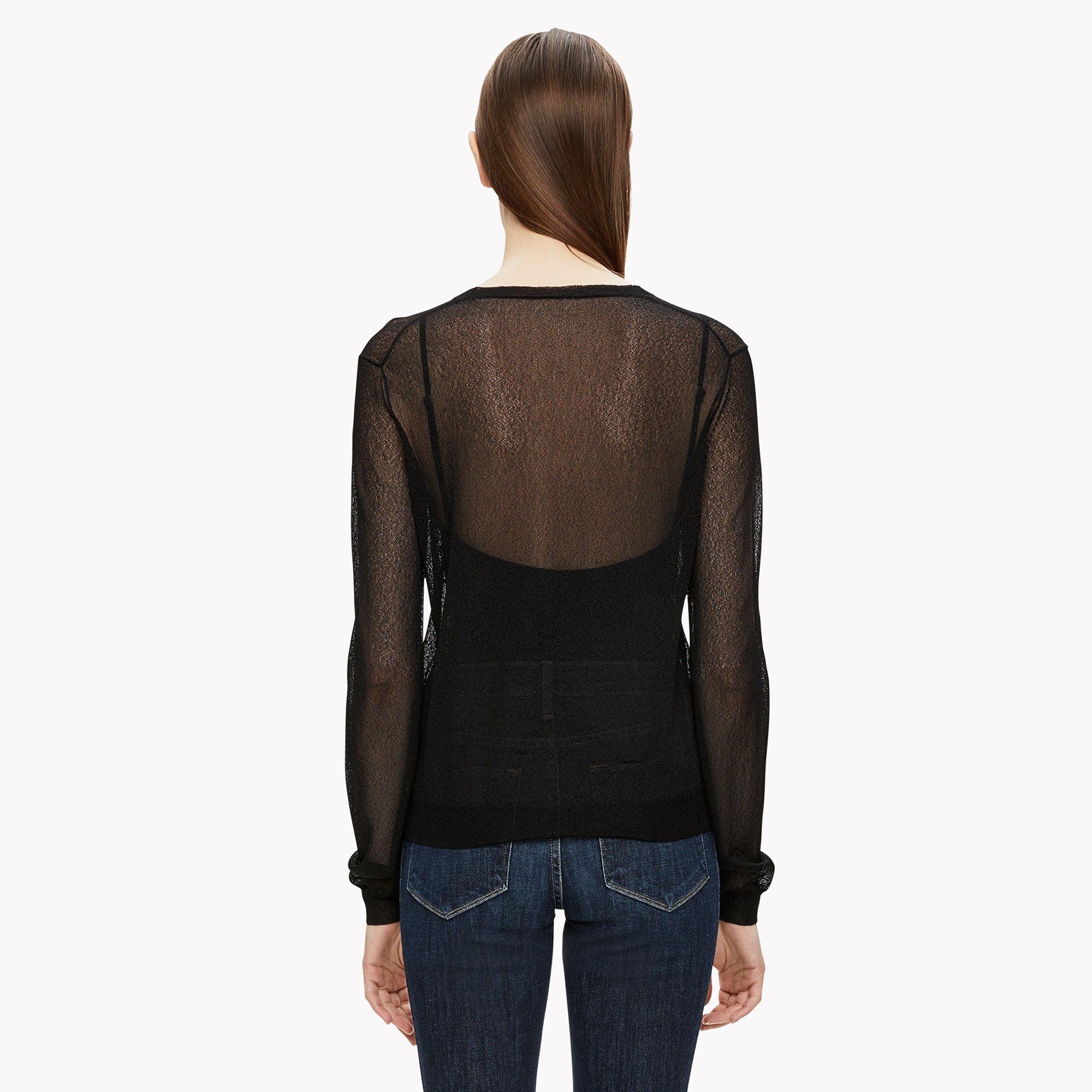 Crimped Knit Pullover