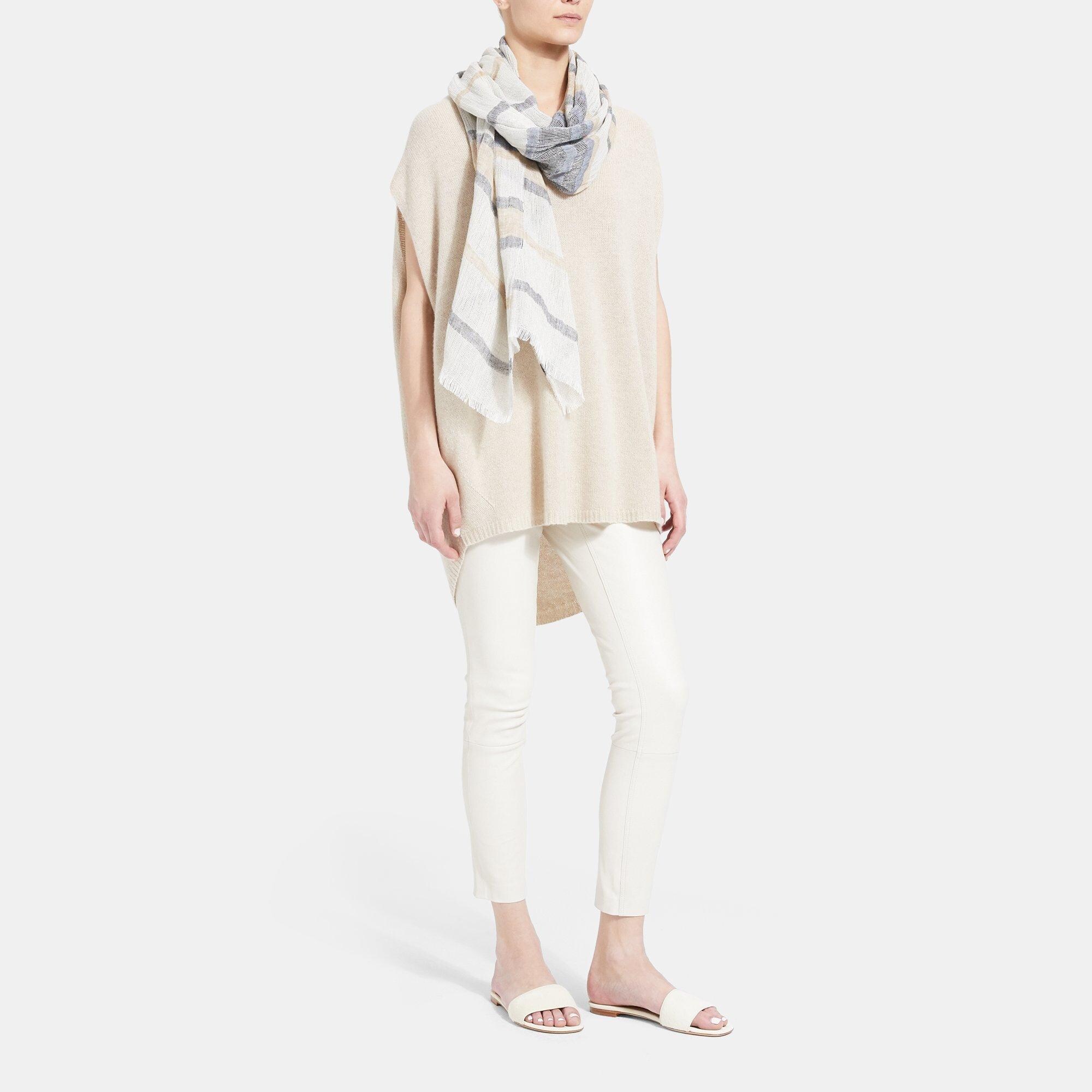Striped Linen Scarf