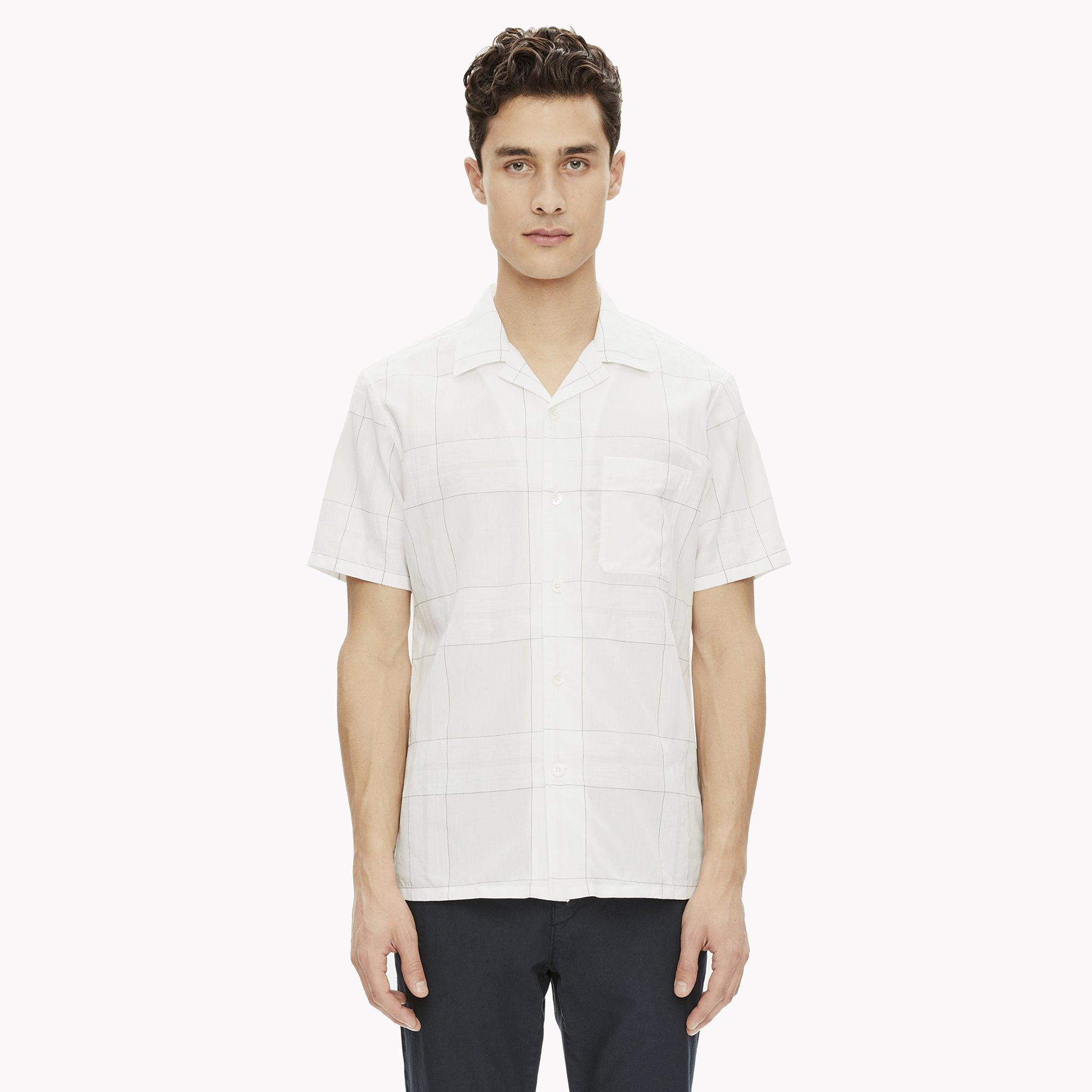 Camp-Collar Check Shirt