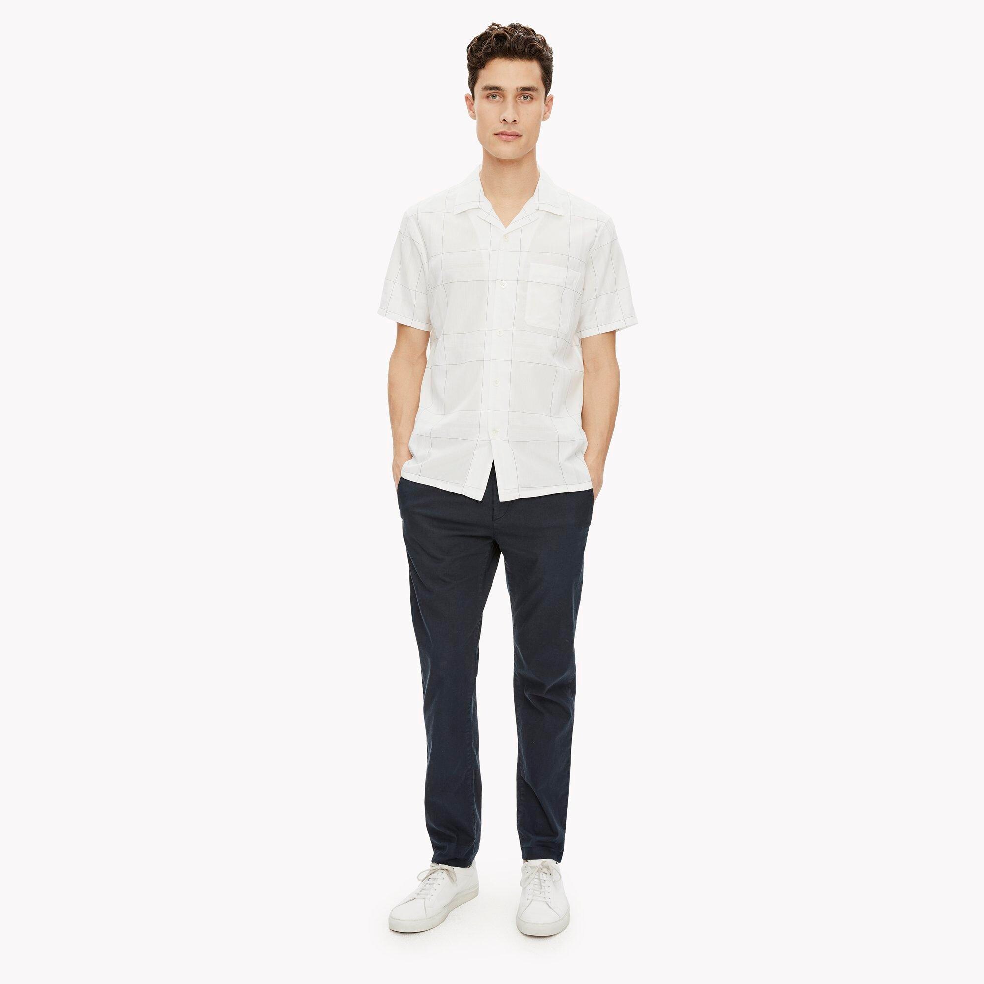 Camp-Collar Check Shirt
