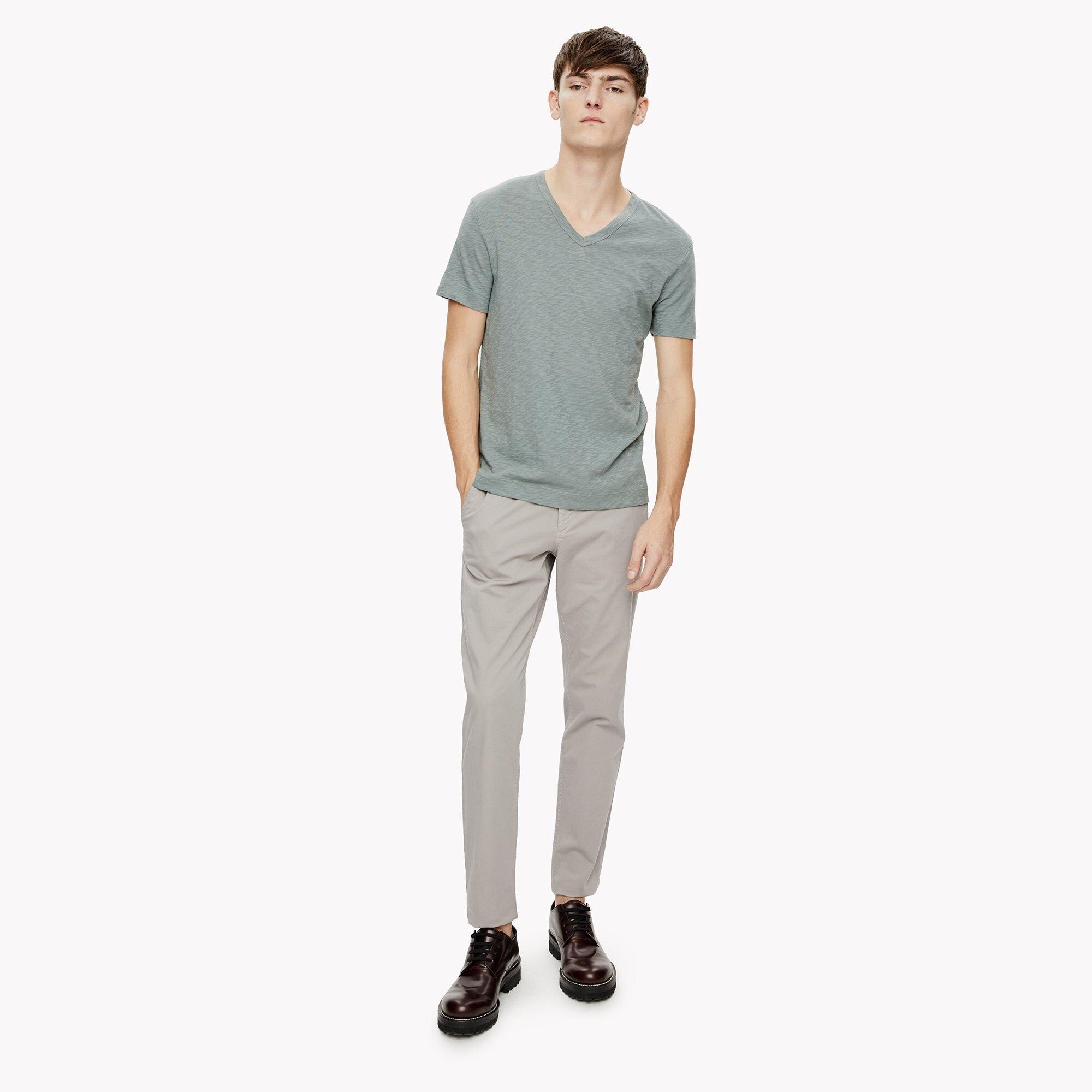 Slub Cotton V-Neck Tee