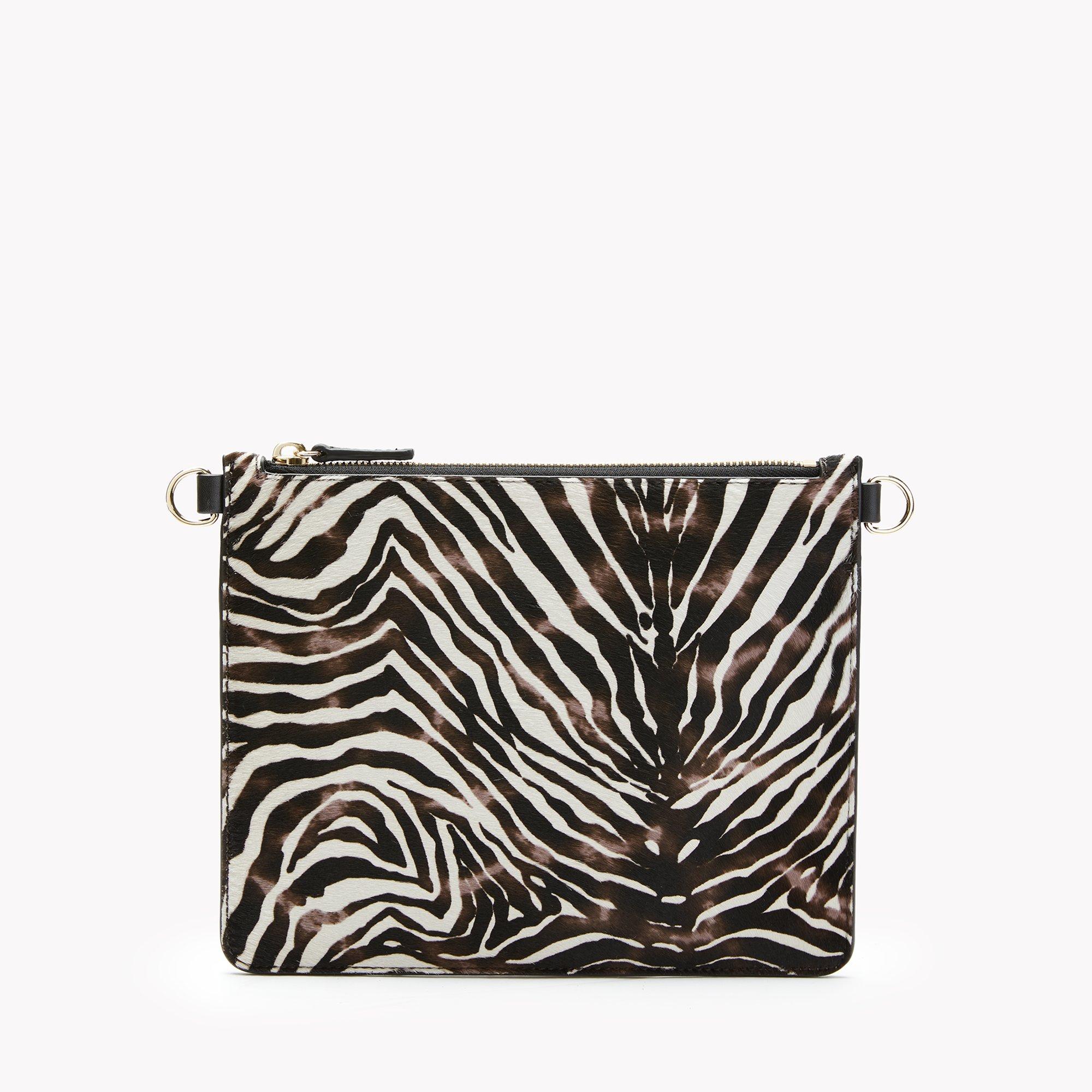 Transformer Pouch in Zebra Hair Calf