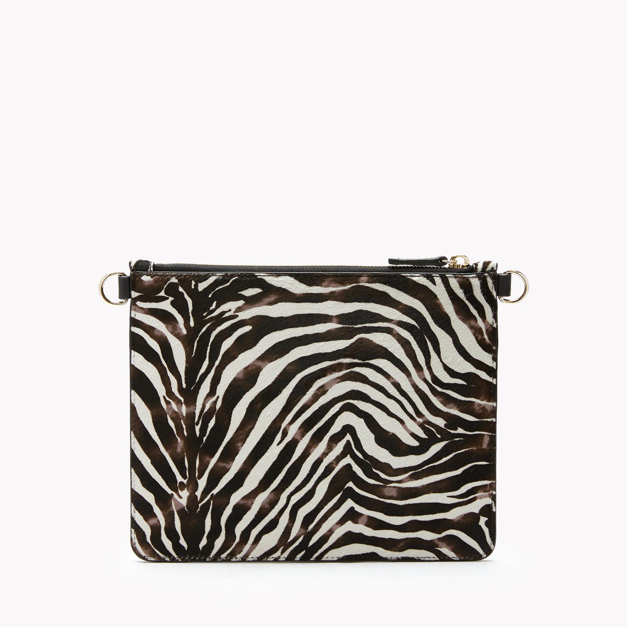 Transformer Pouch in Zebra Hair Calf