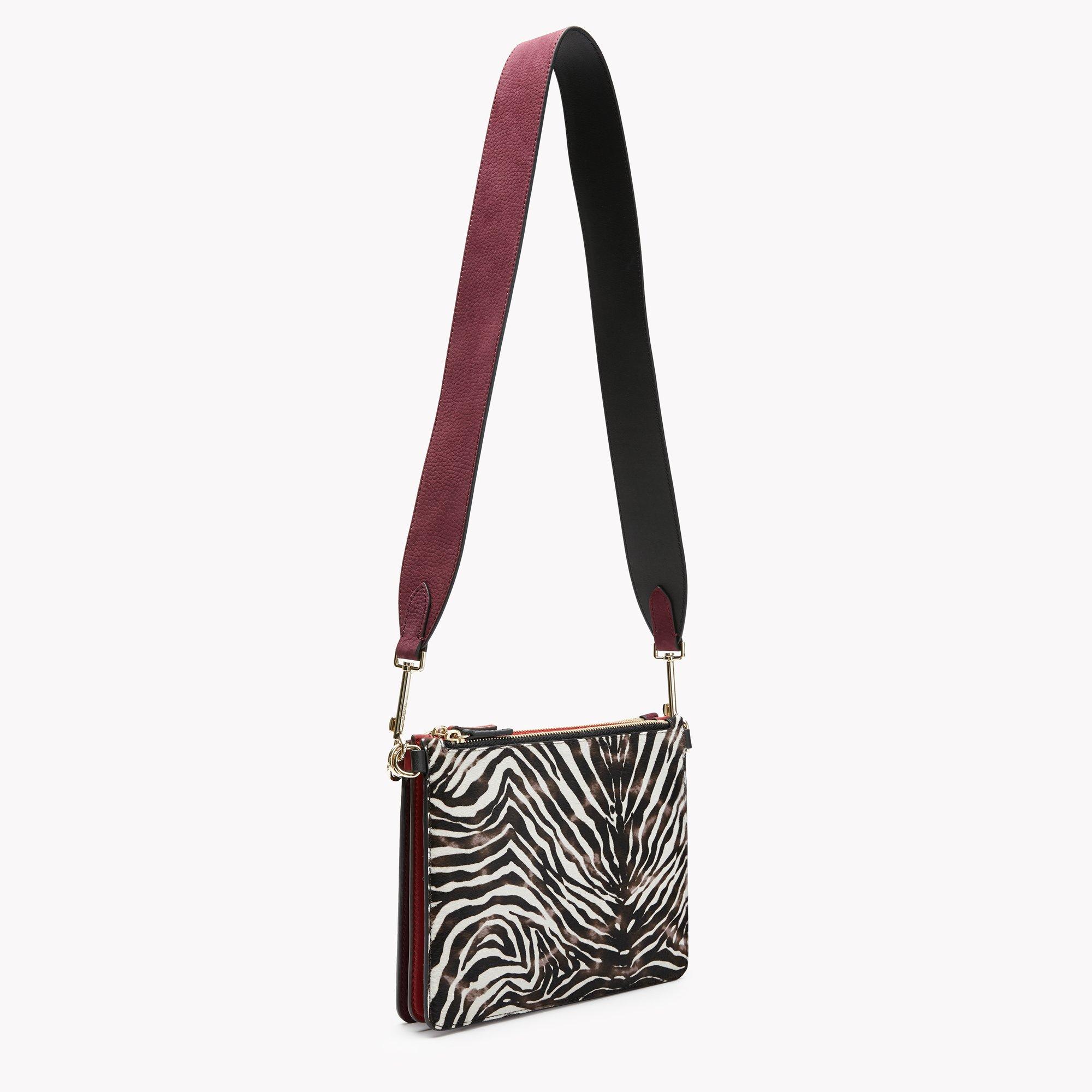Transformer Pouch in Zebra Hair Calf