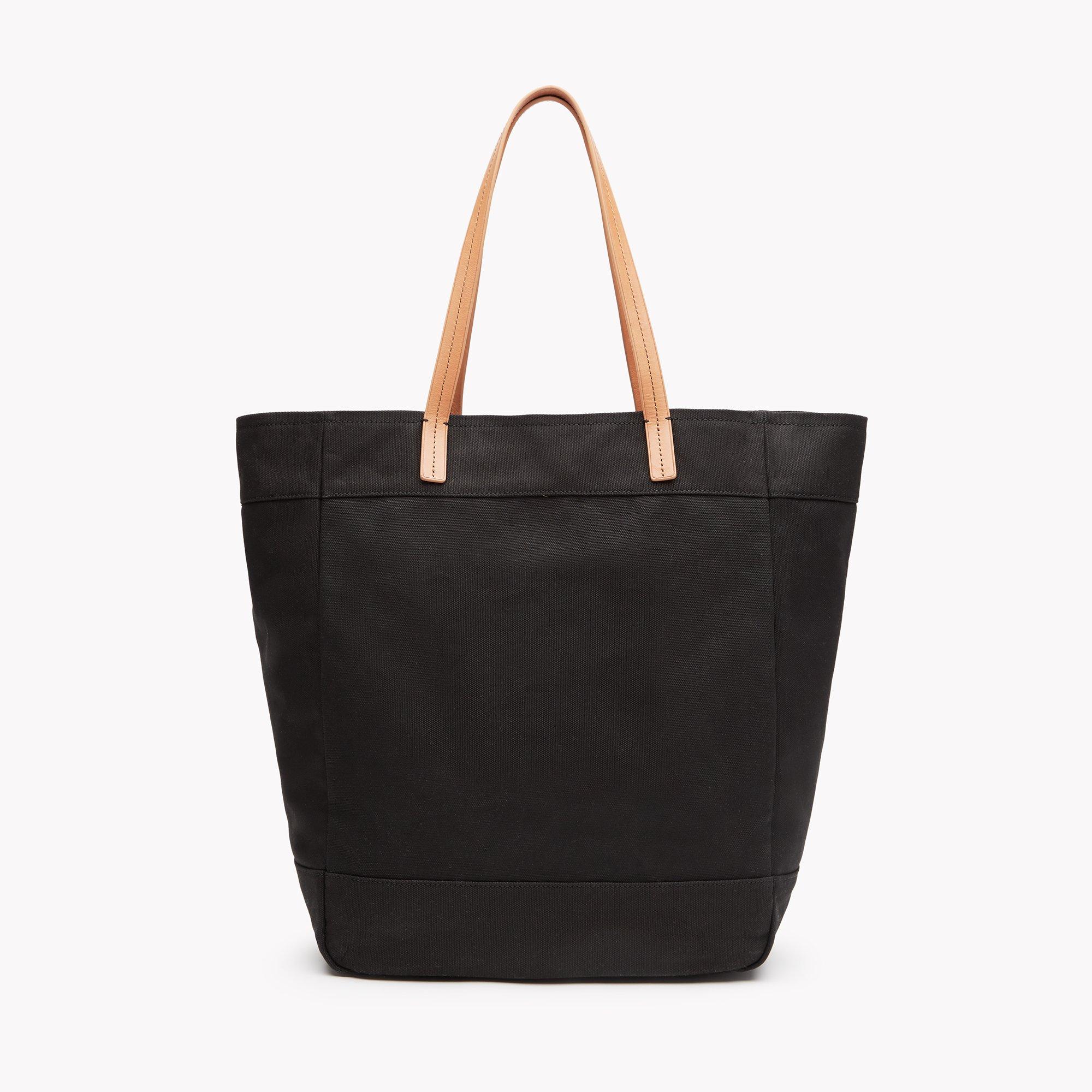 Los Angeles Box Tote in Canvas and Leather