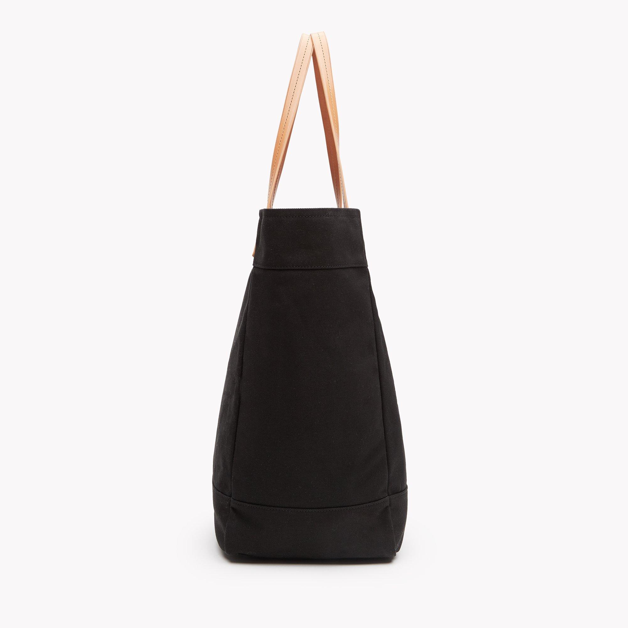 Los Angeles Box Tote in Canvas and Leather