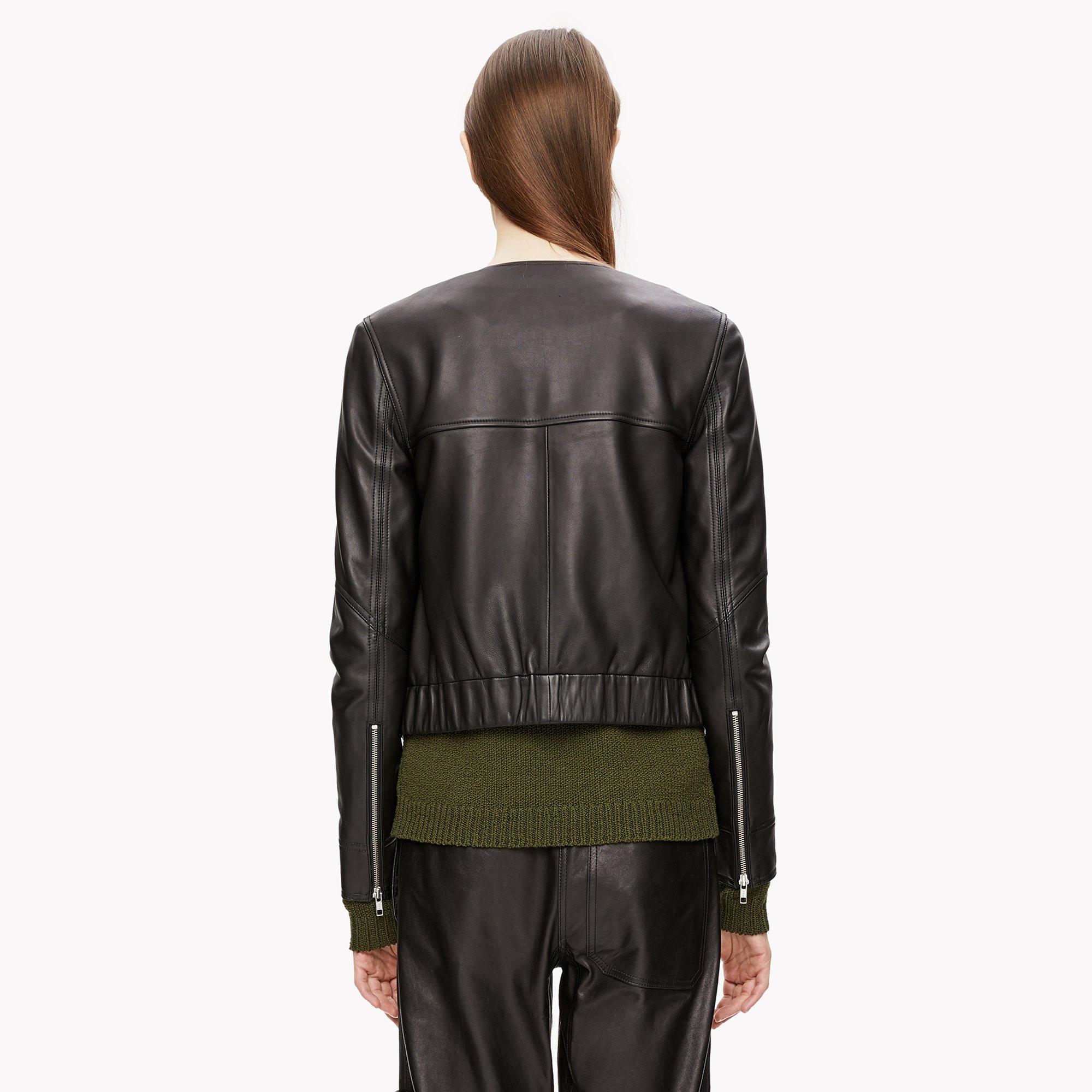 Round Neck Zip Blouson
