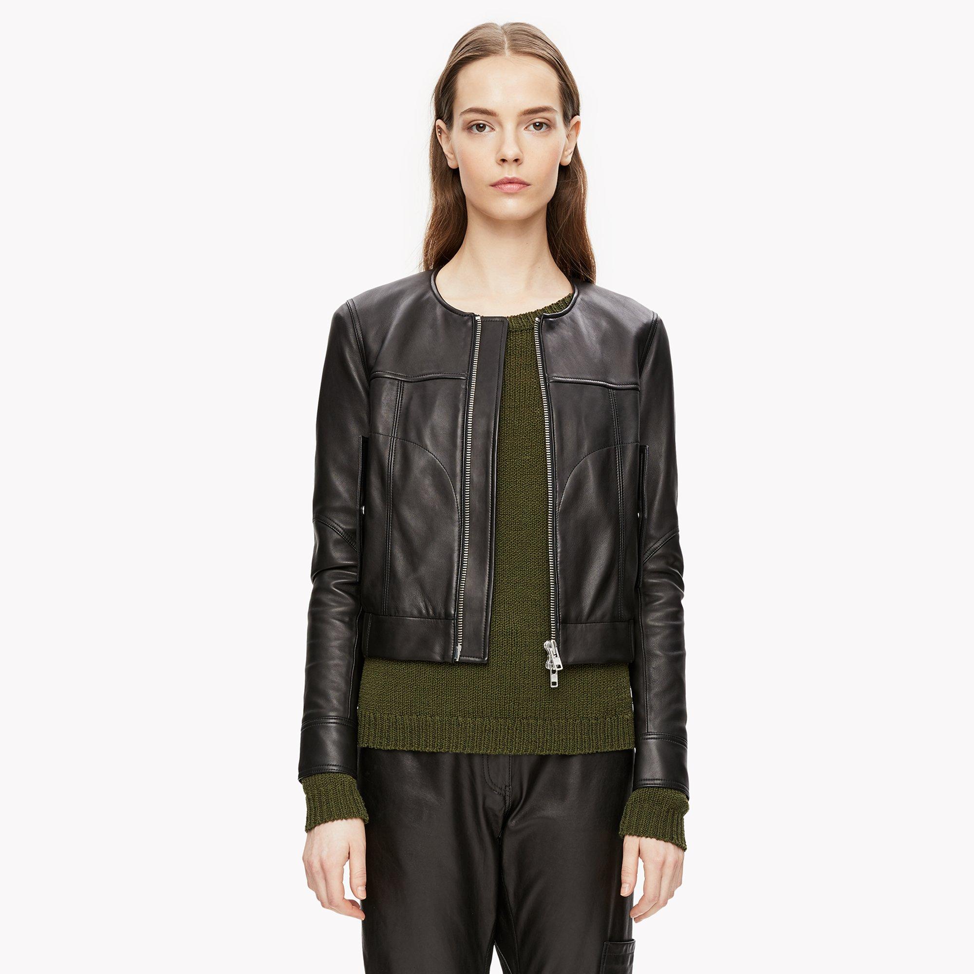 Round Neck Zip Blouson