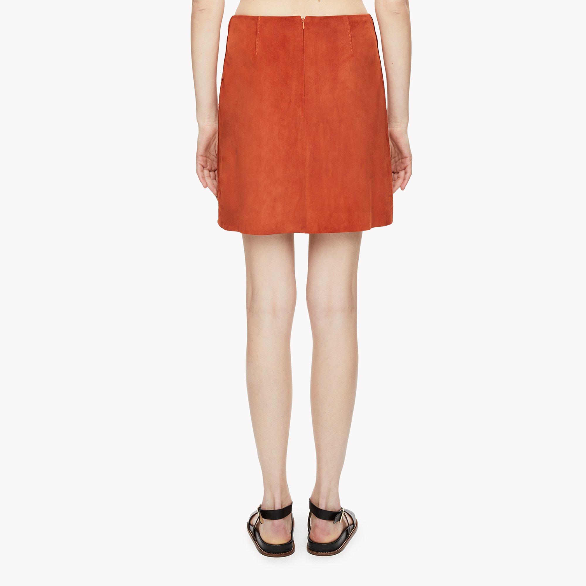Suede Mini Skirt