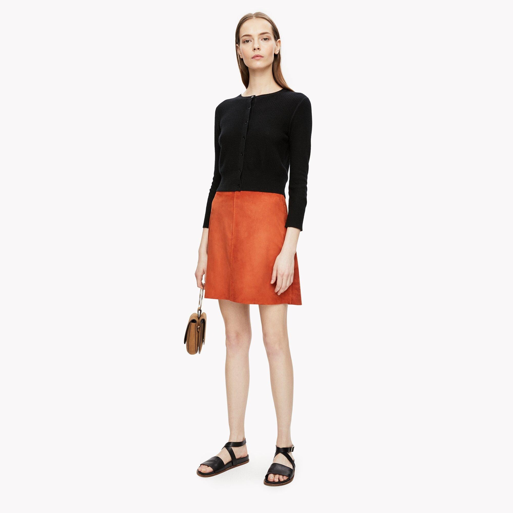 Suede Mini Skirt