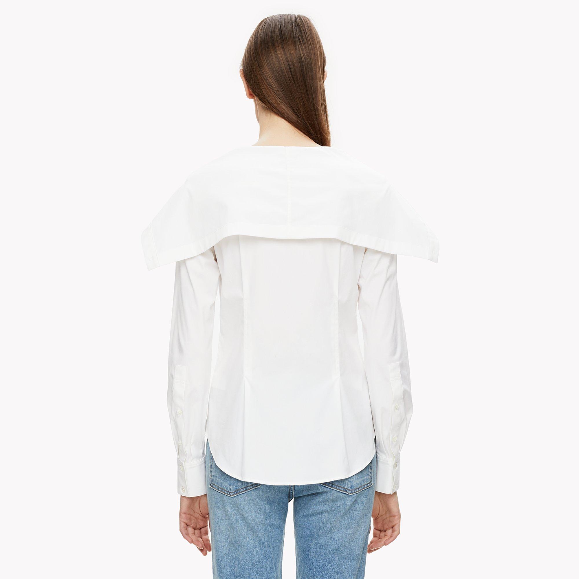 Draped Collar Shirt