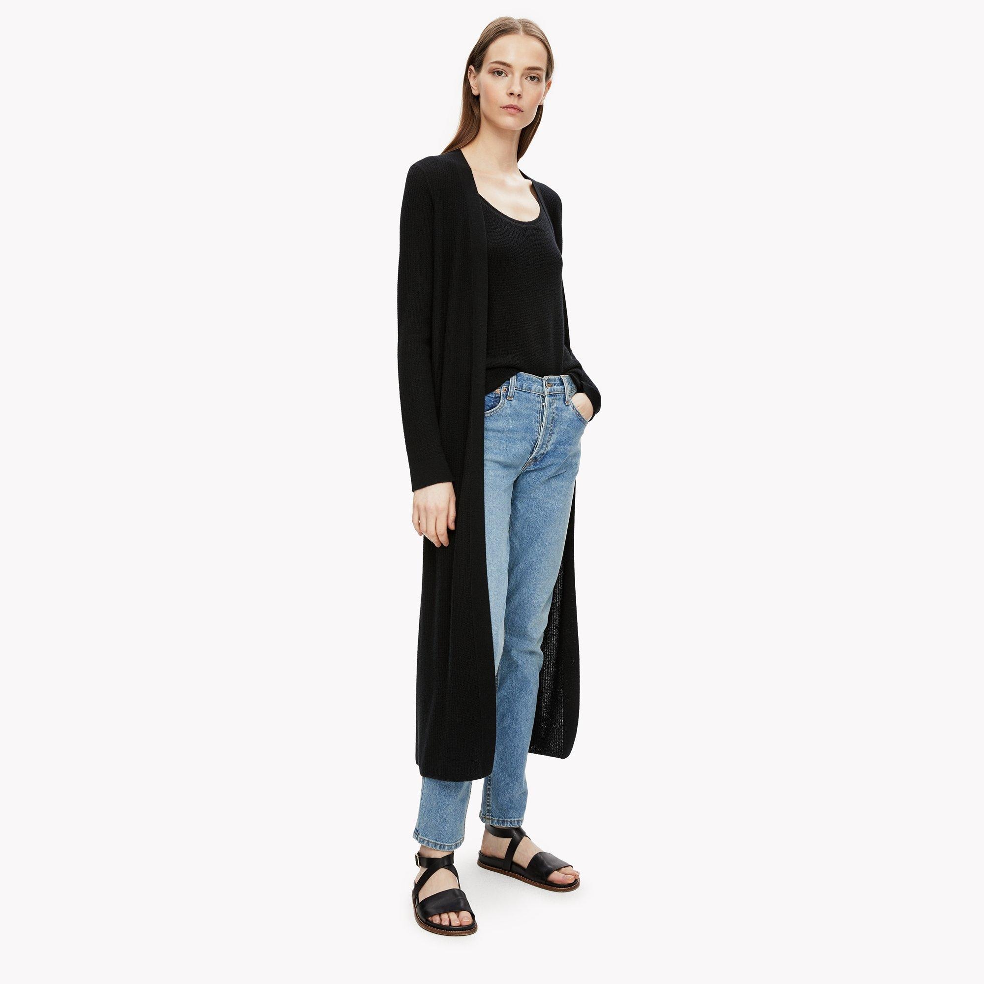 Theory Official Site | Textured Maxi Cardigan