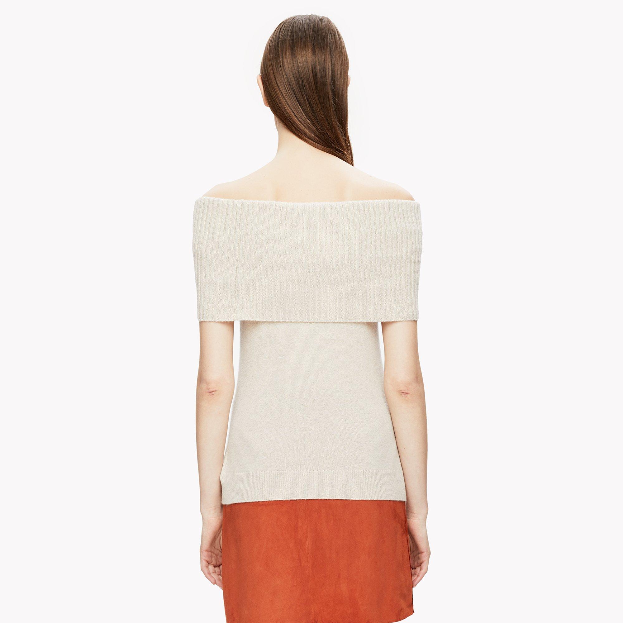 Off-The-Shoulder Cashmere Top