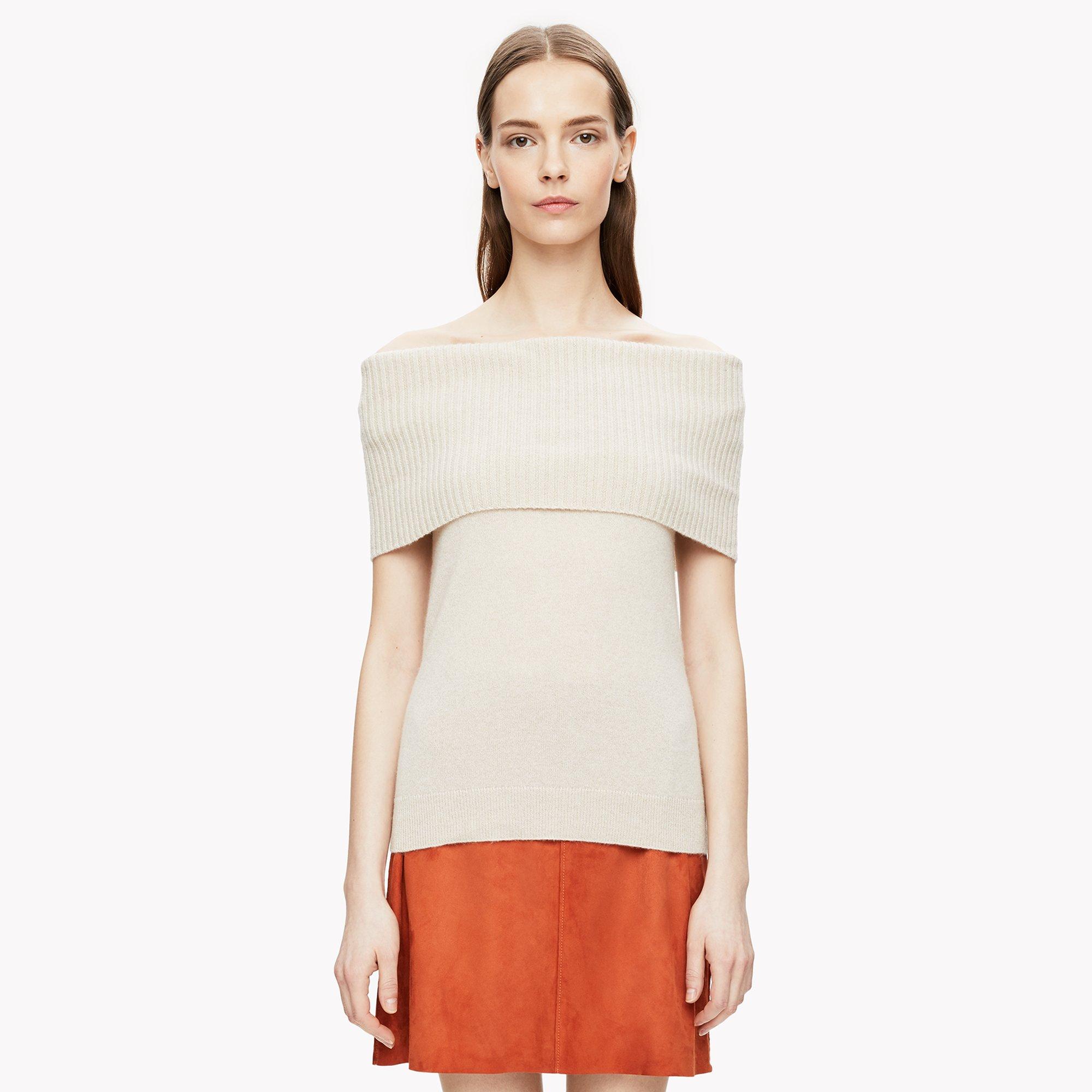 Off-The-Shoulder Cashmere Top