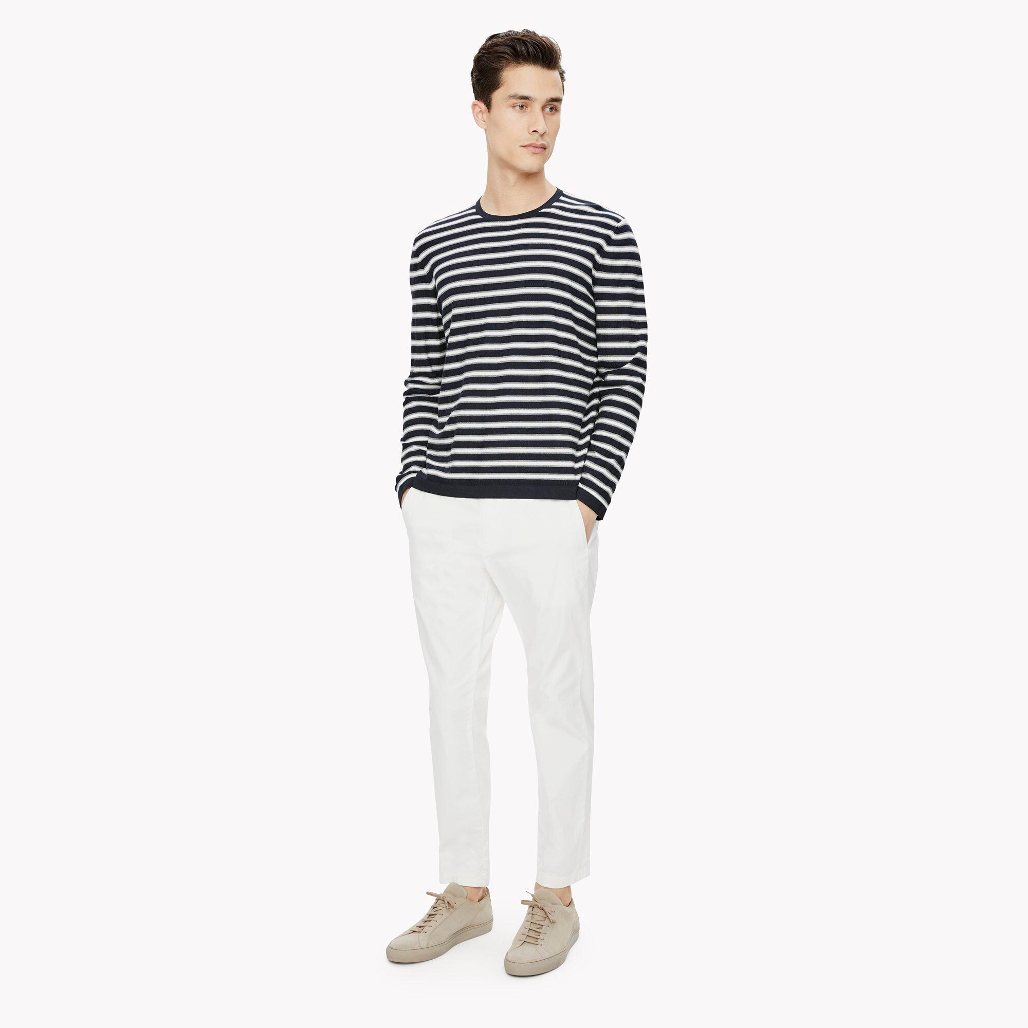 Tech Stripe Crewneck