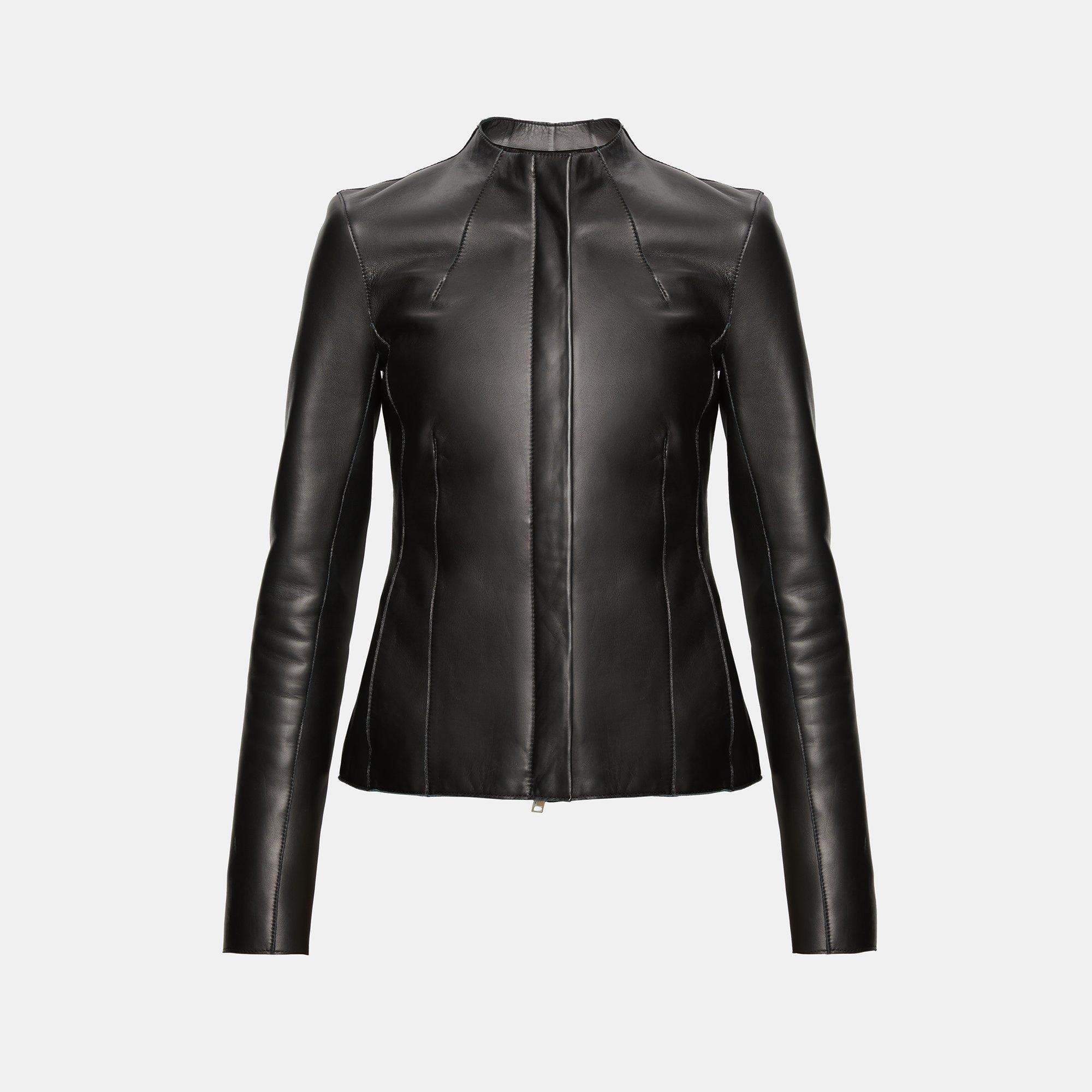 Leather Mock Jacket