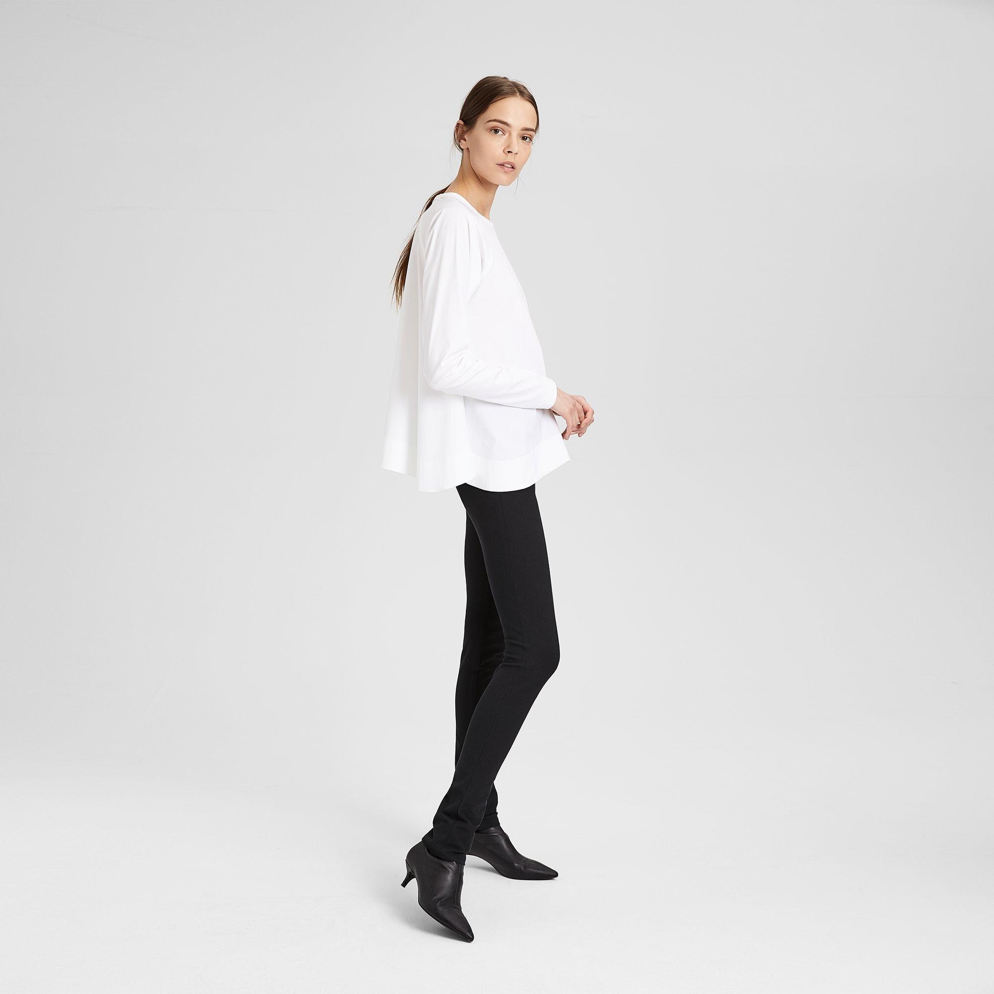 Bi-Stretch Cotton High-Waisted Legging