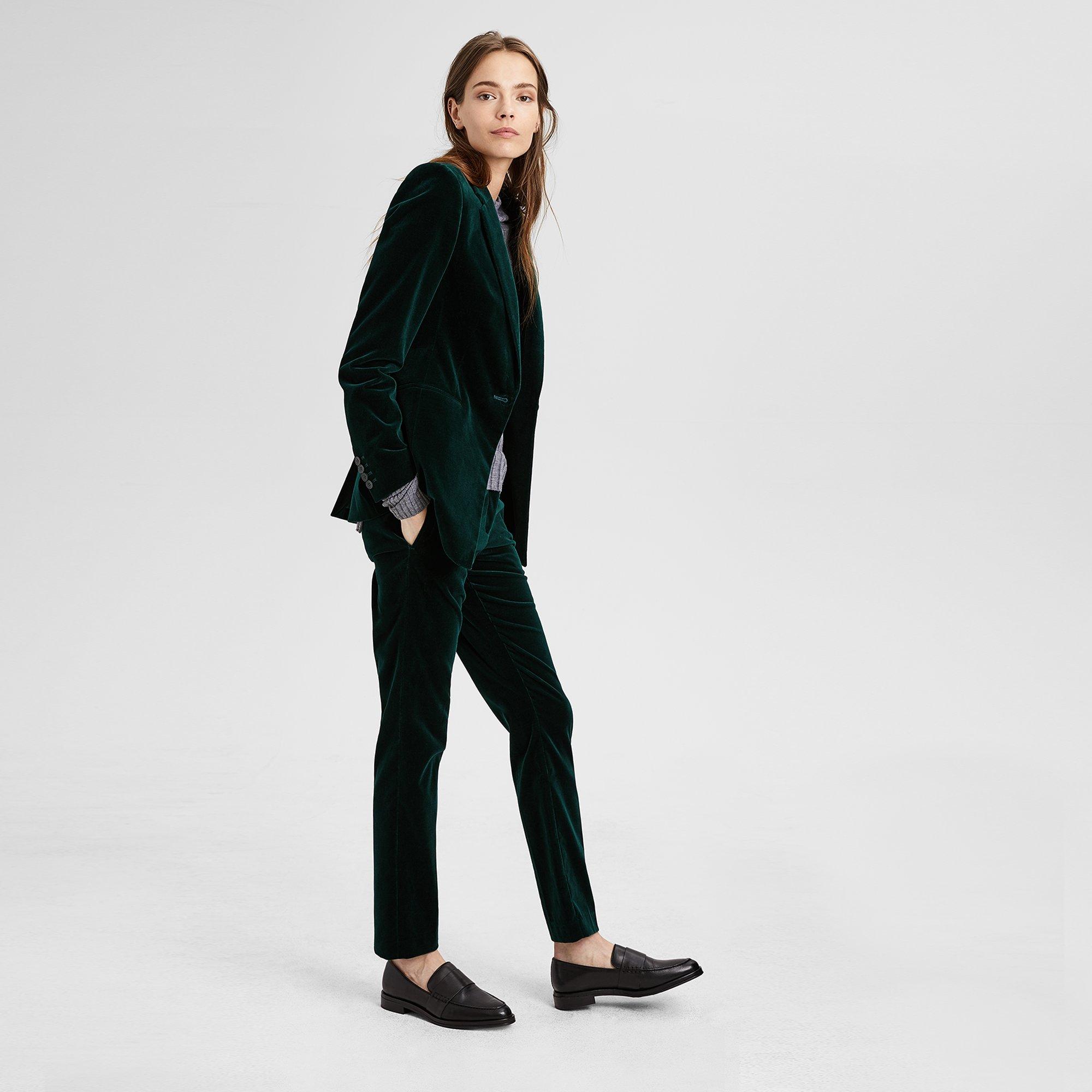 Stretch Velvet Tux Pant