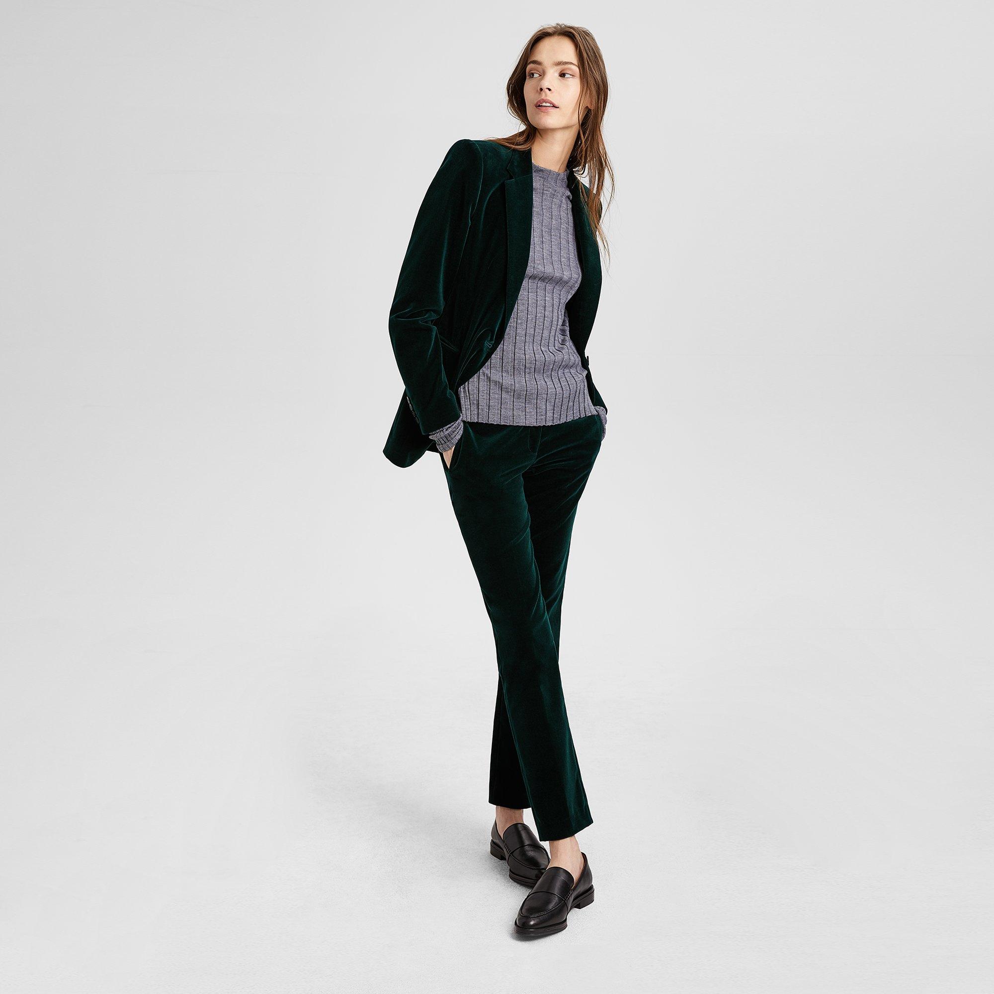 Stretch Velvet Tux Pant