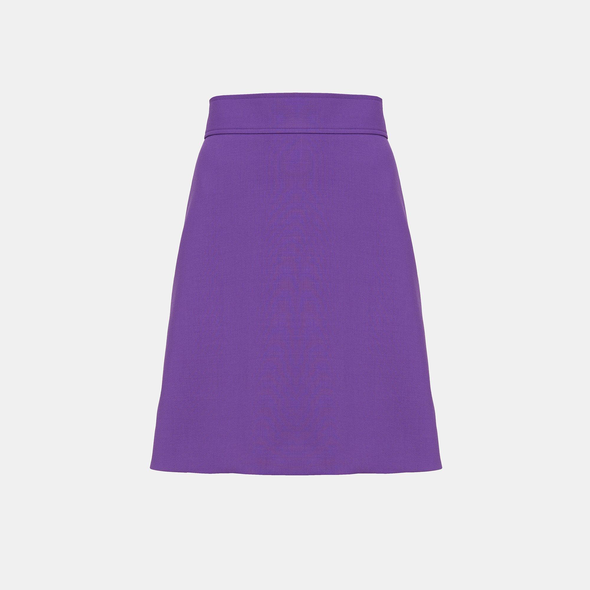 Double-Faced High-Waisted Mini Skirt