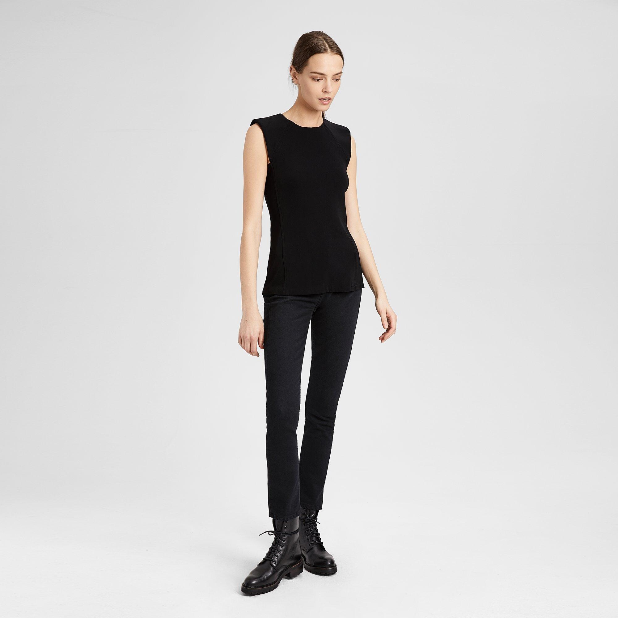 Theory Official Site | Crepe Power Top