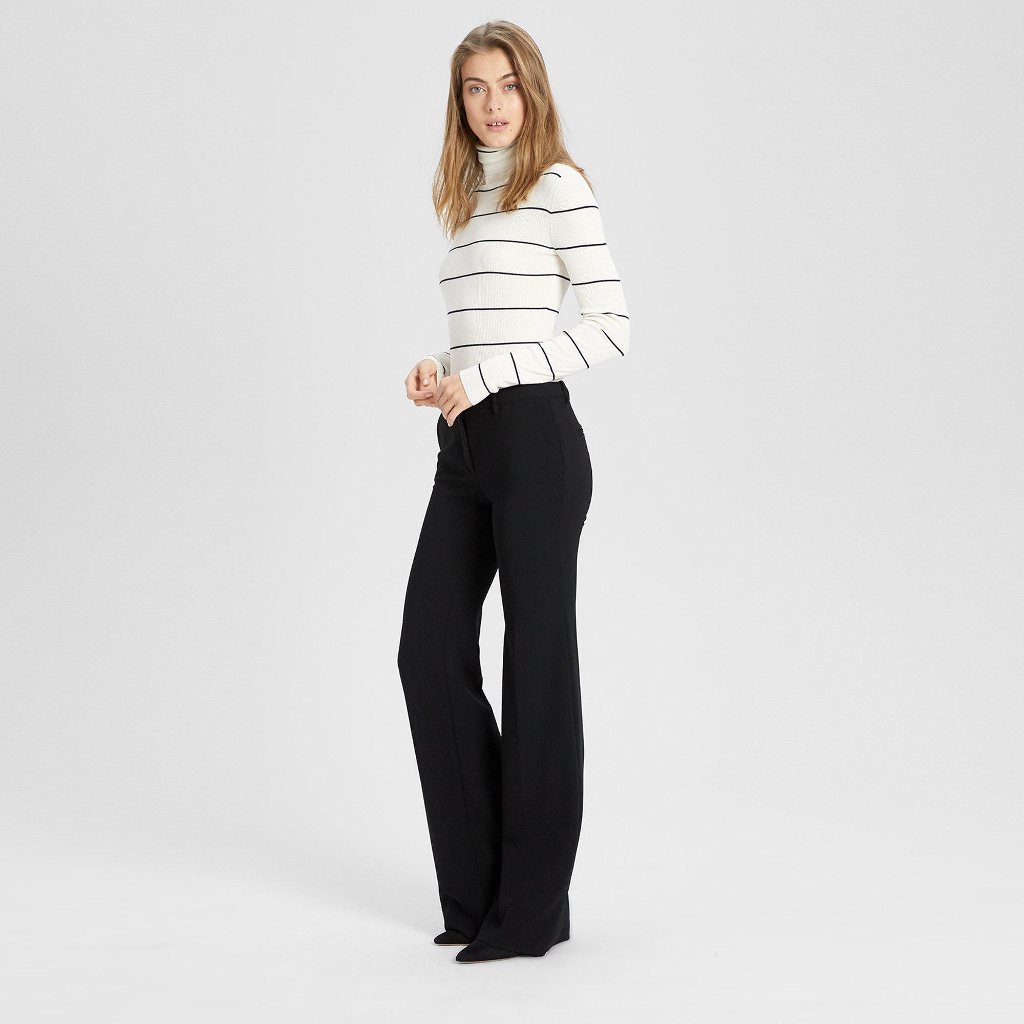 Theory Official Site | Crepe Flare Pant