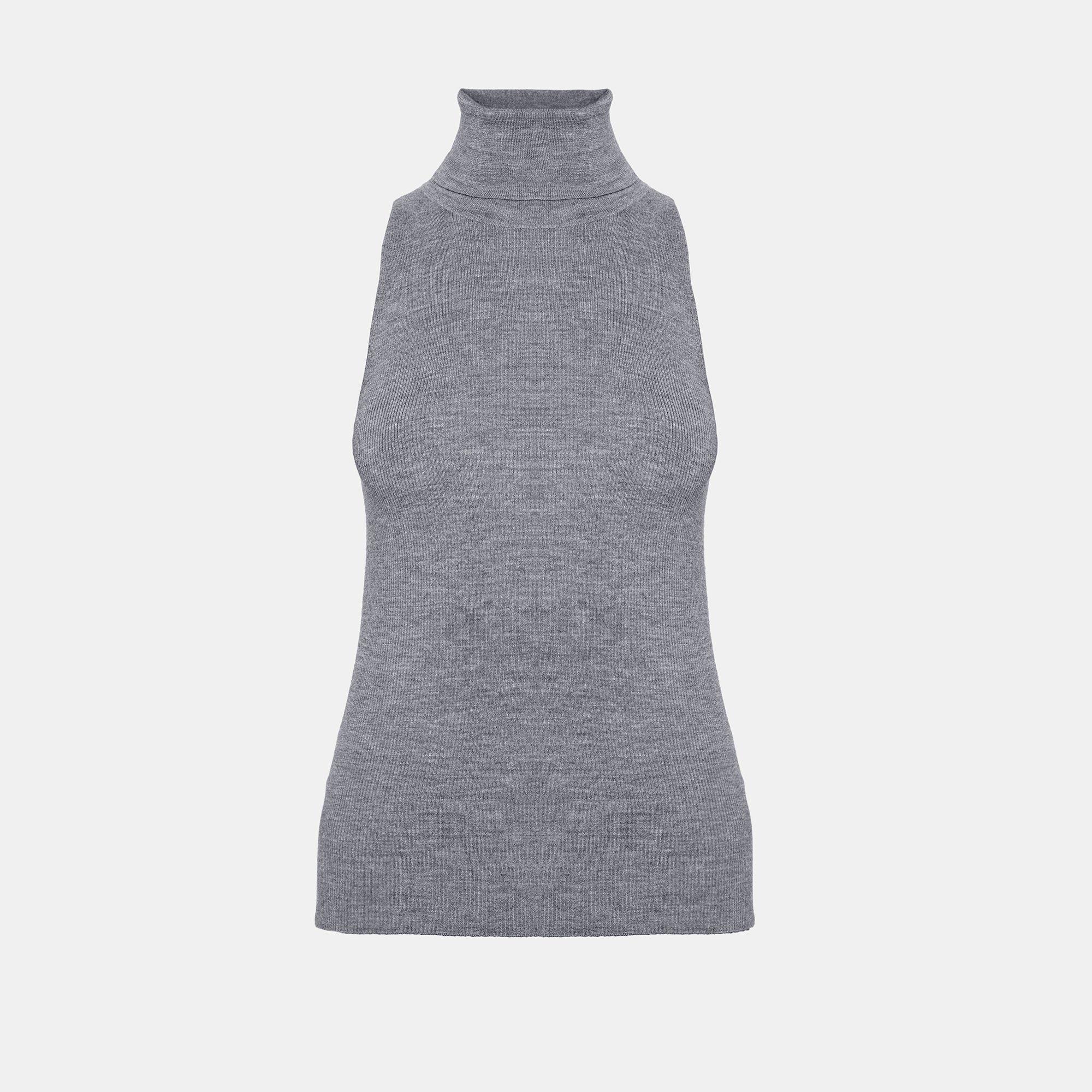 Ribbed Turtleneck Tank