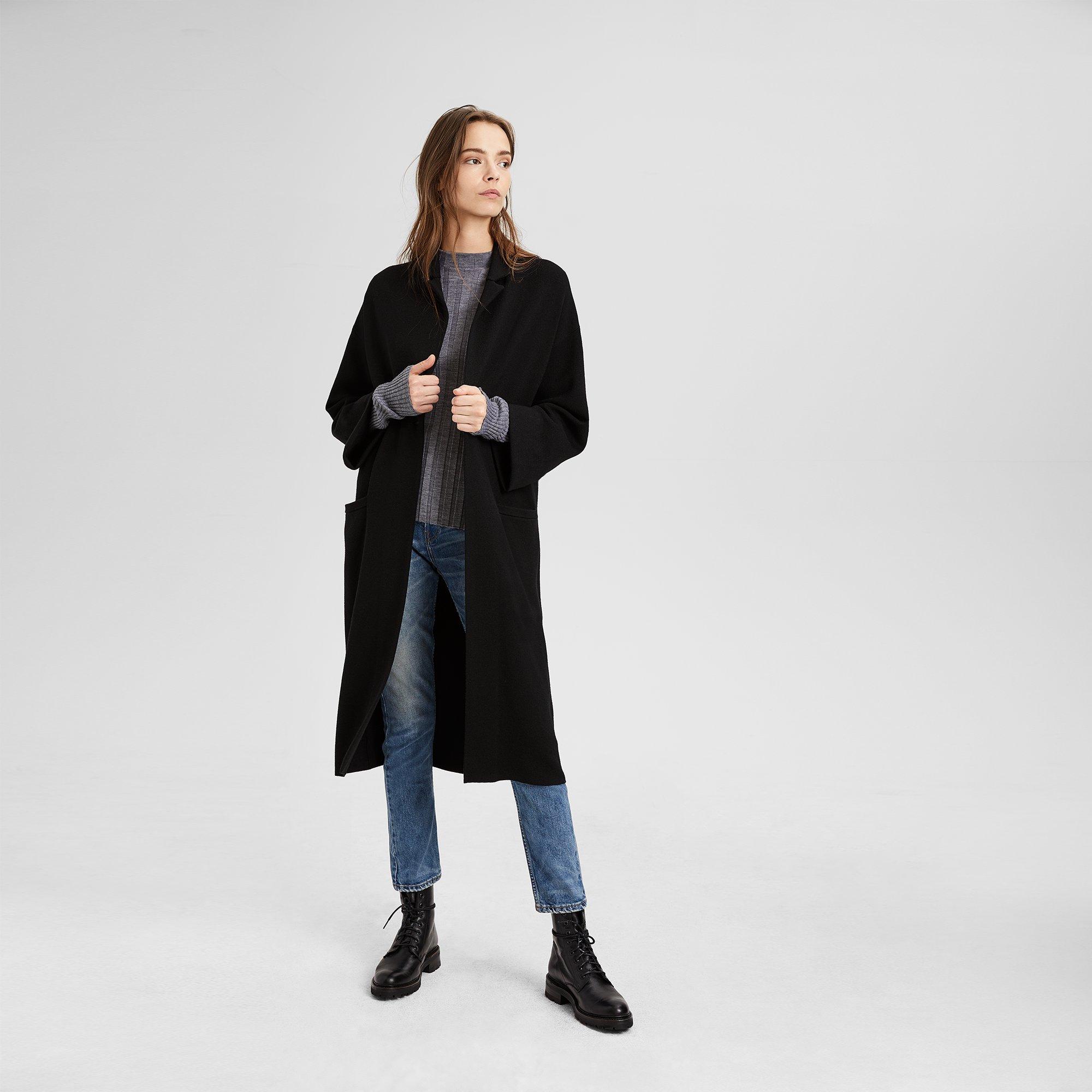 Cardigan Wool Coat