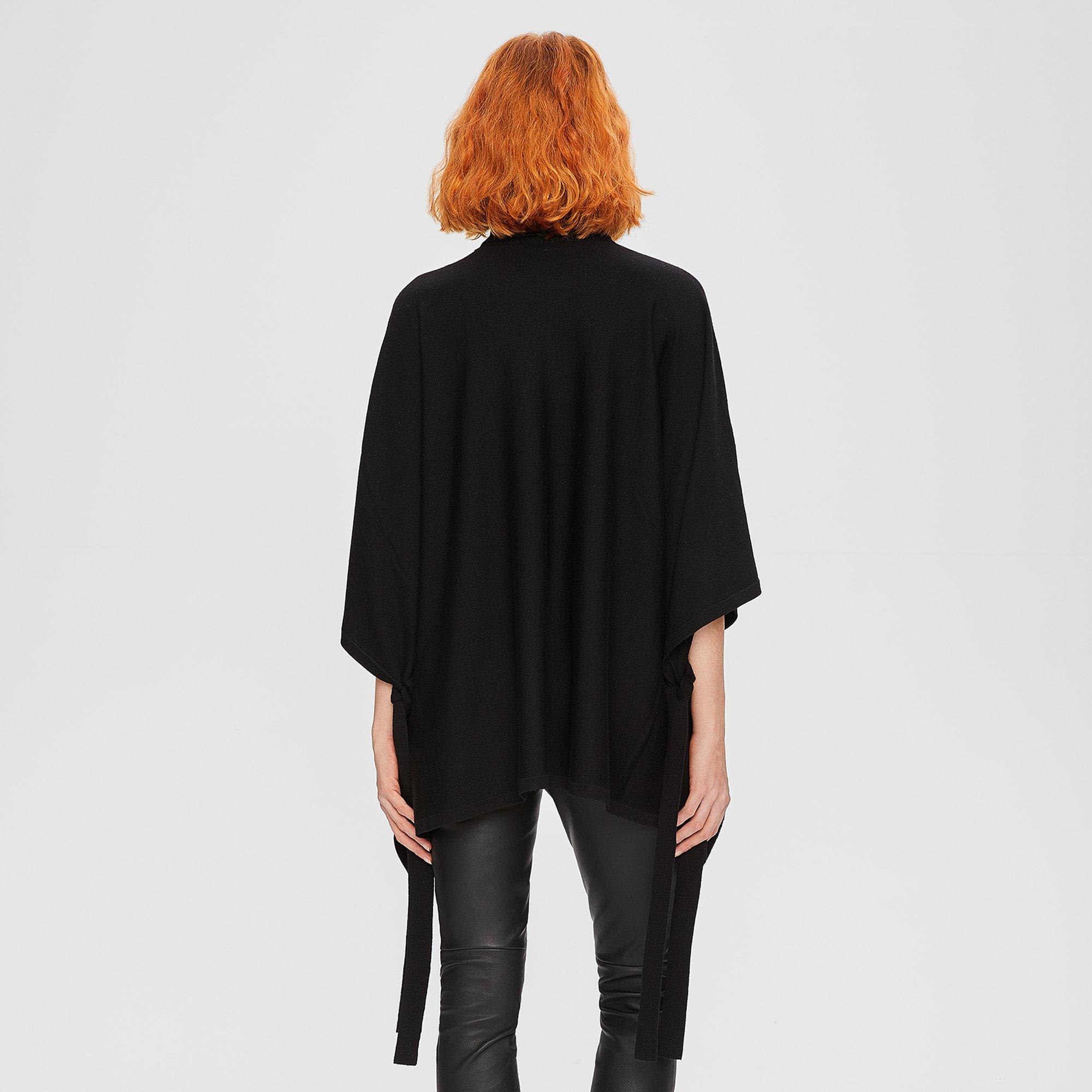 Wool Turtleneck Poncho
