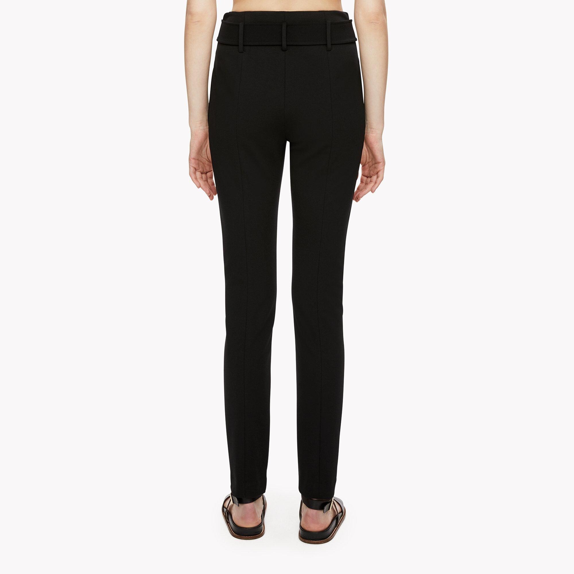 Trousers, Stretch Cigarette Belted Trousers