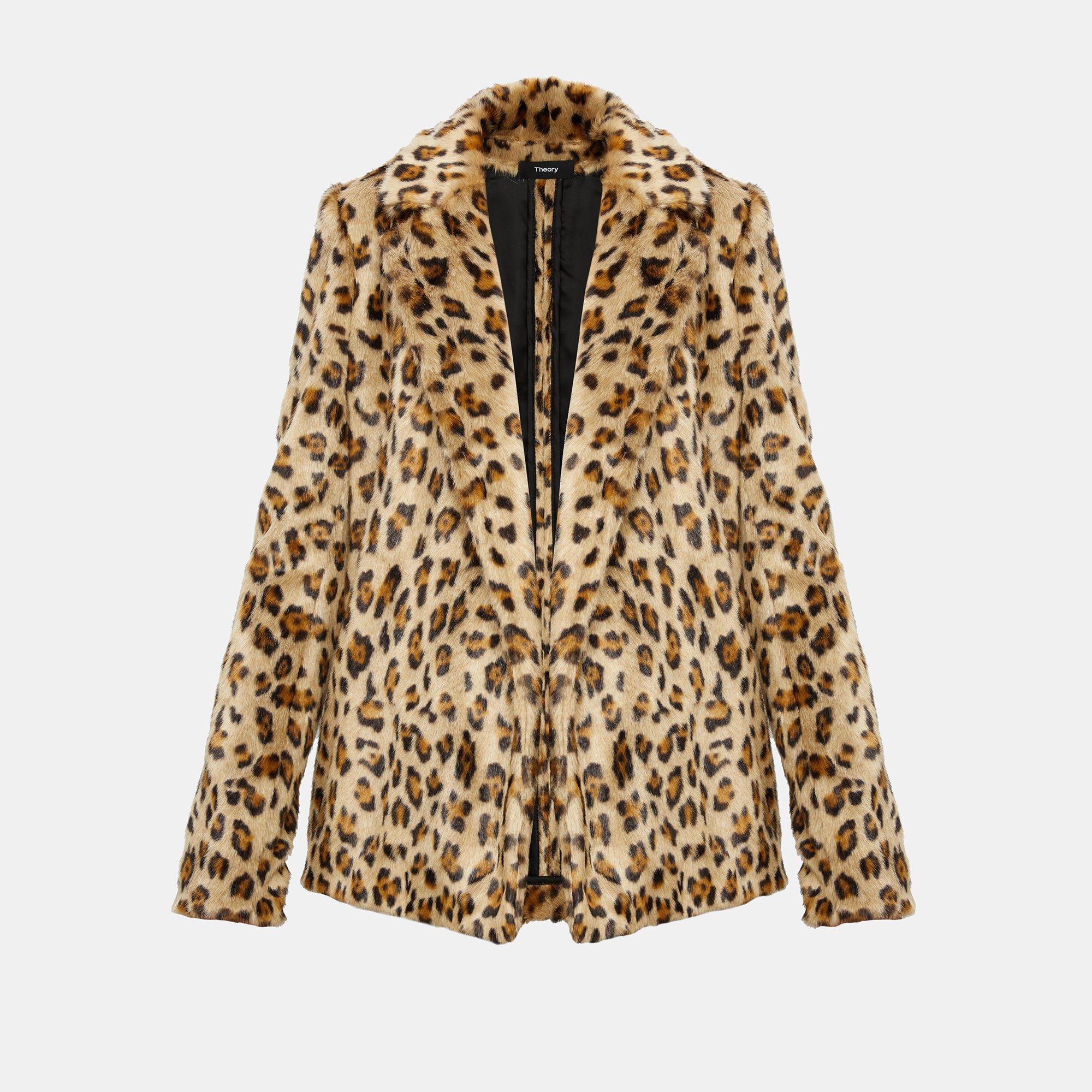 Faux Leopard Relaxed Jacket