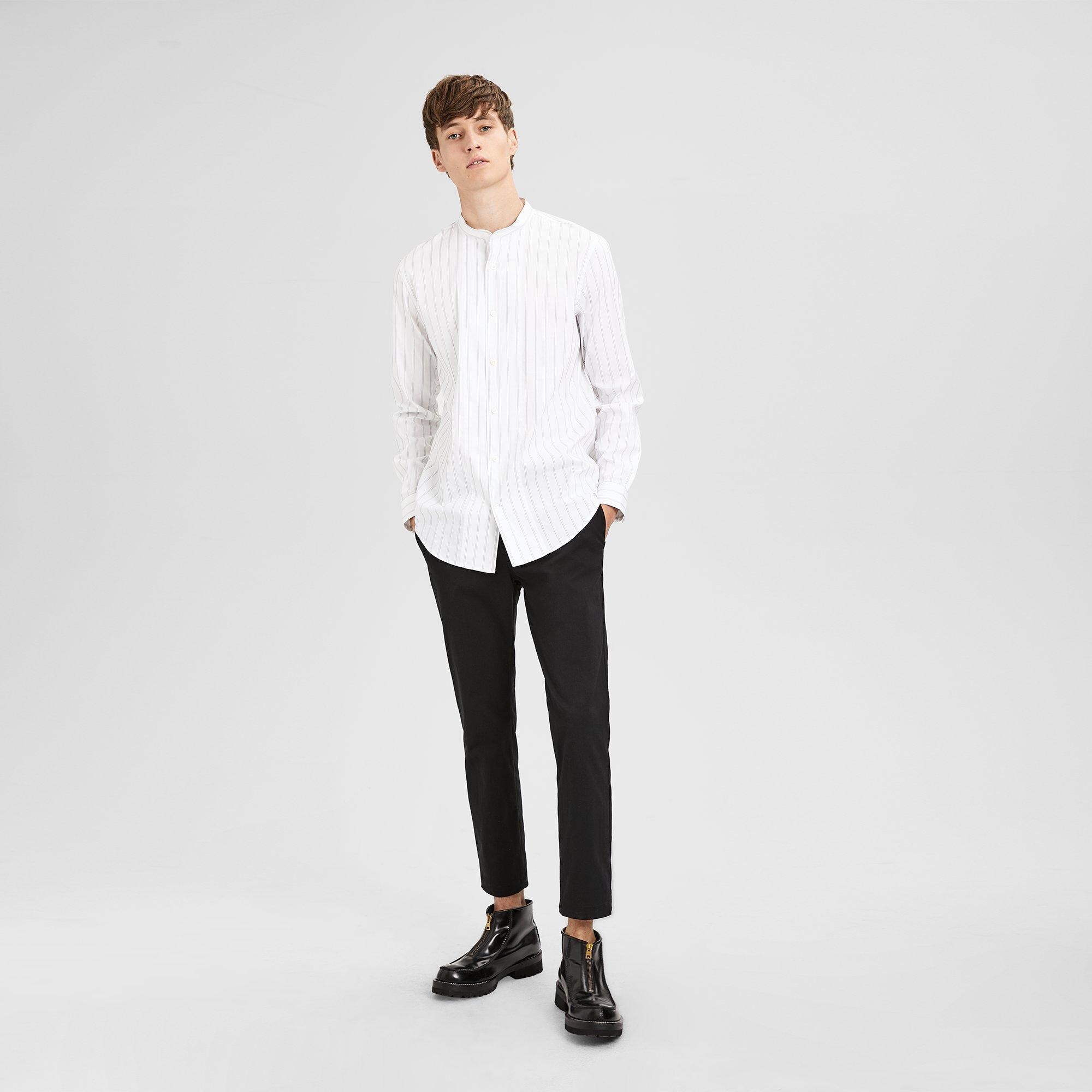 stand collar overshirt