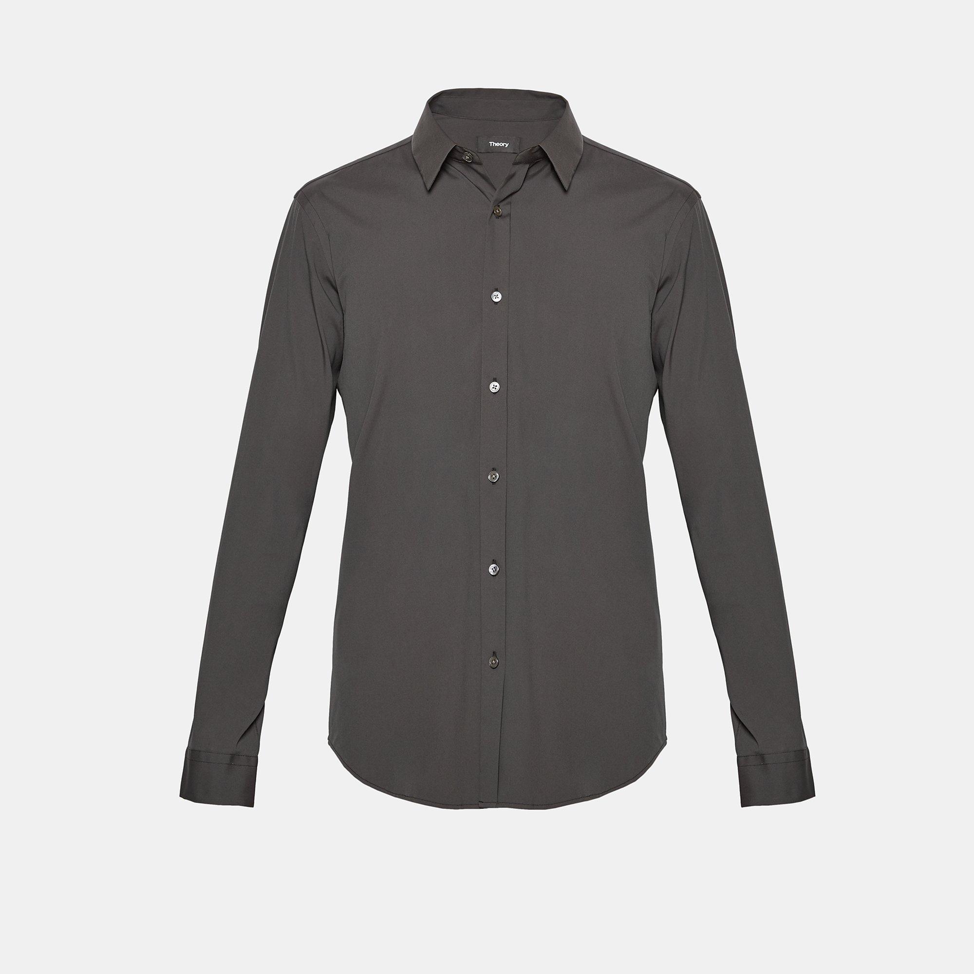 Stretch Cotton Clean Placket Shirt