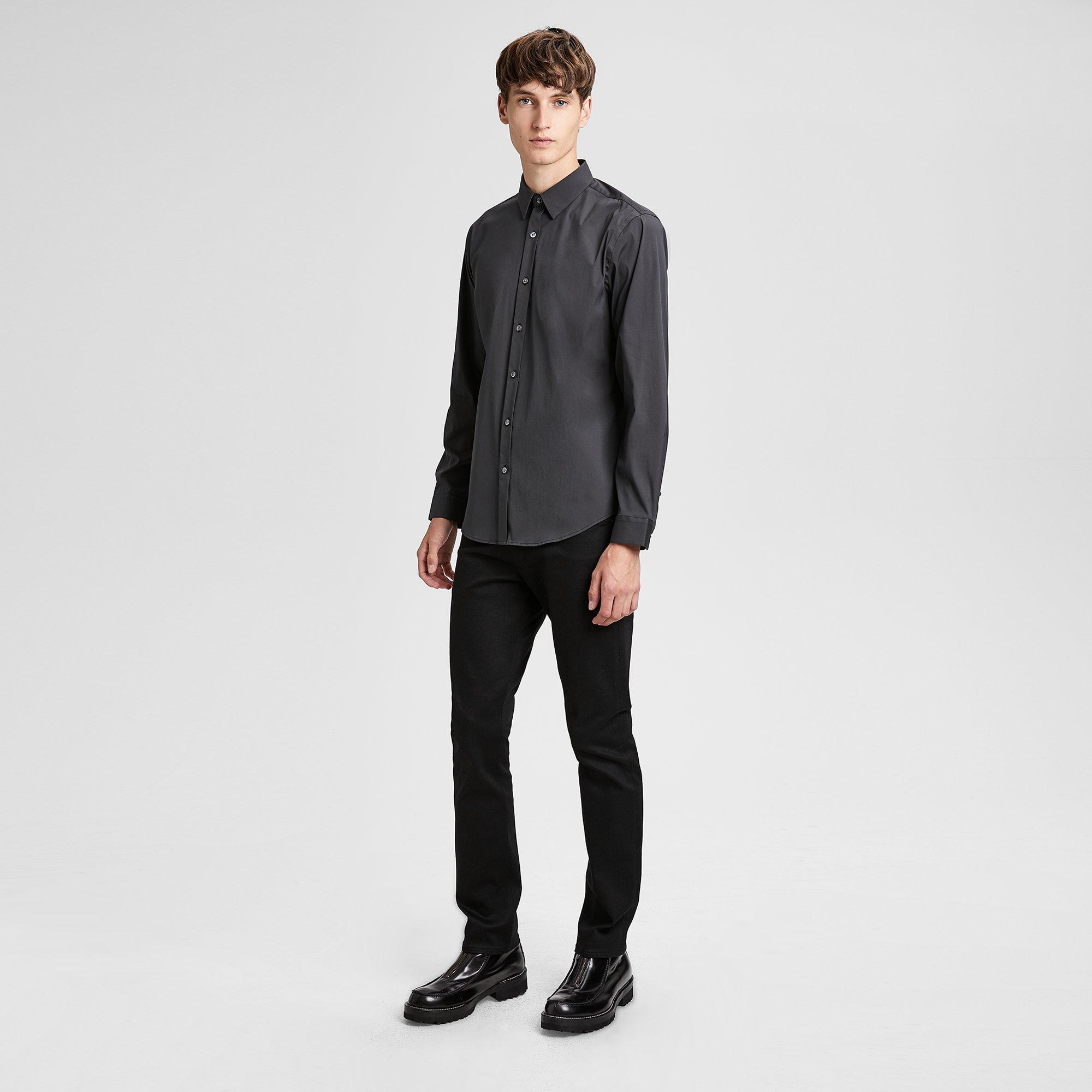 Stretch Cotton Clean Placket Shirt