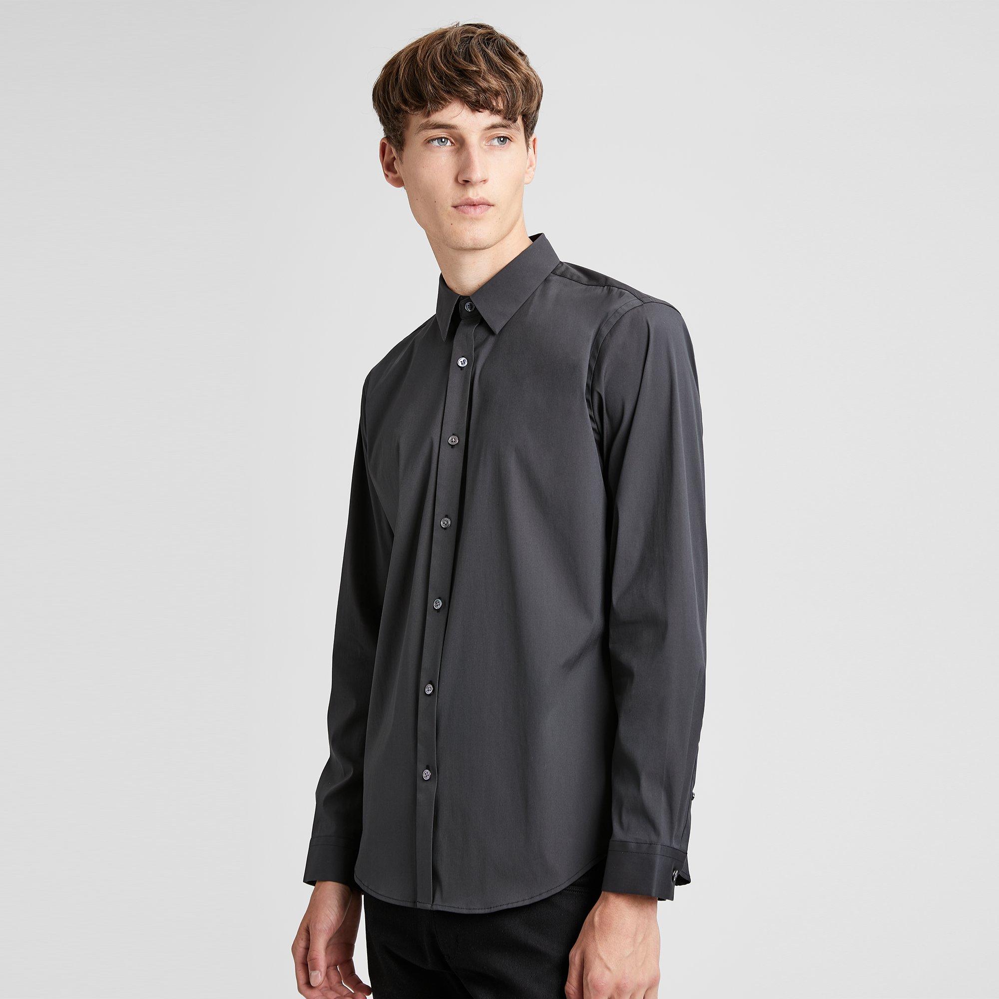 Stretch Cotton Clean Placket Shirt