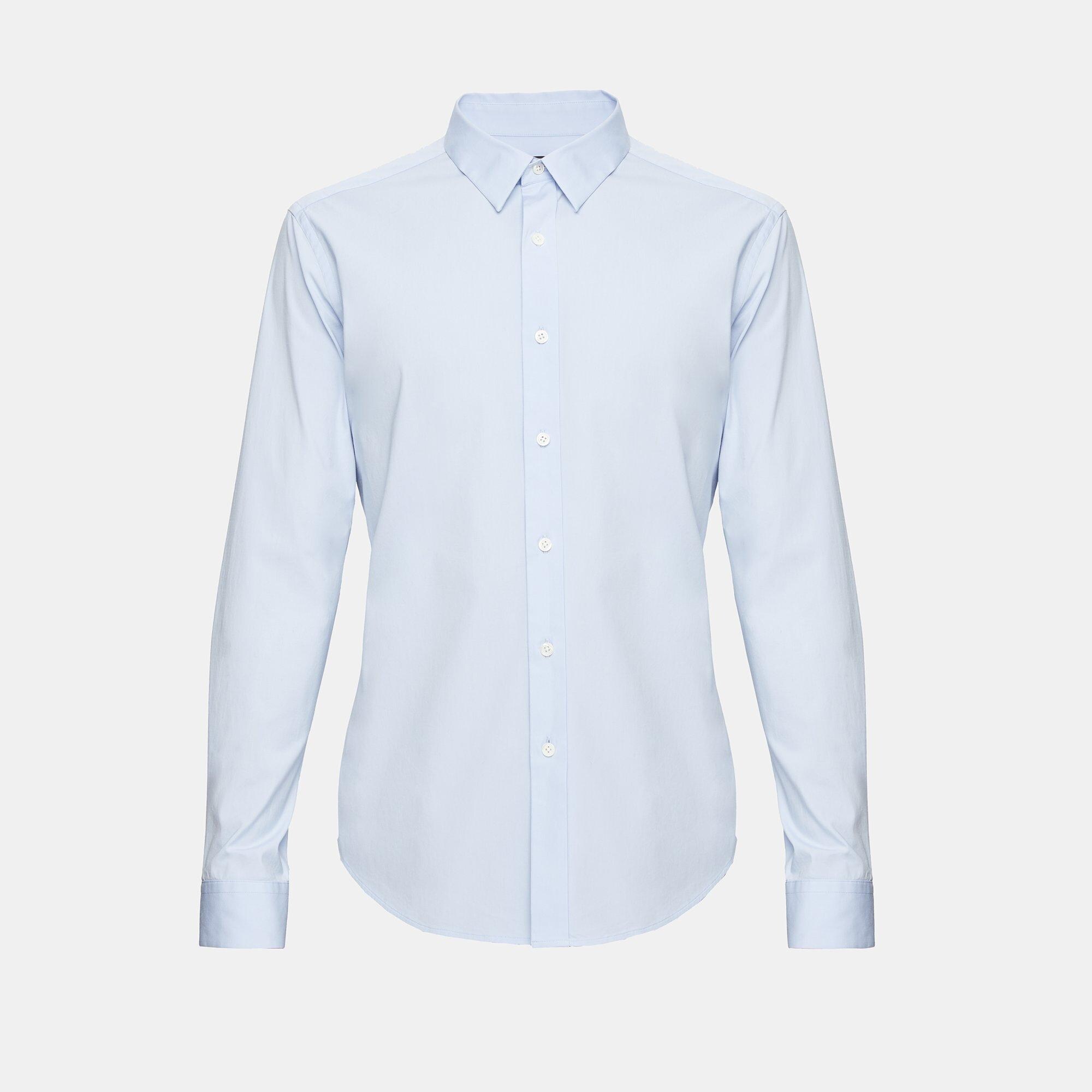 Stretch Cotton Clean Placket Shirt