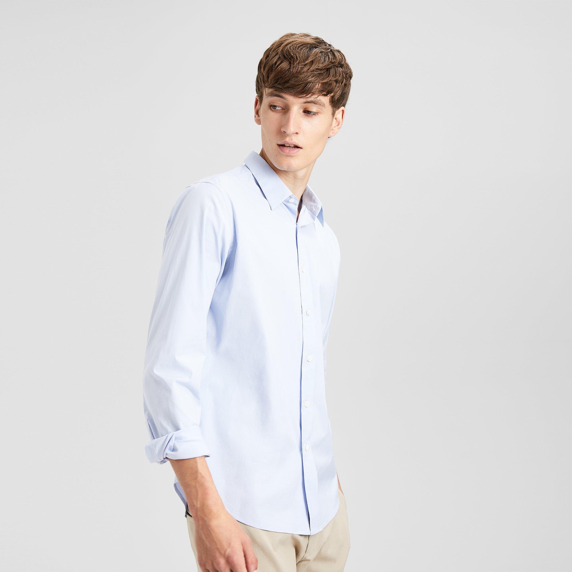 Stretch Cotton Clean Placket Shirt