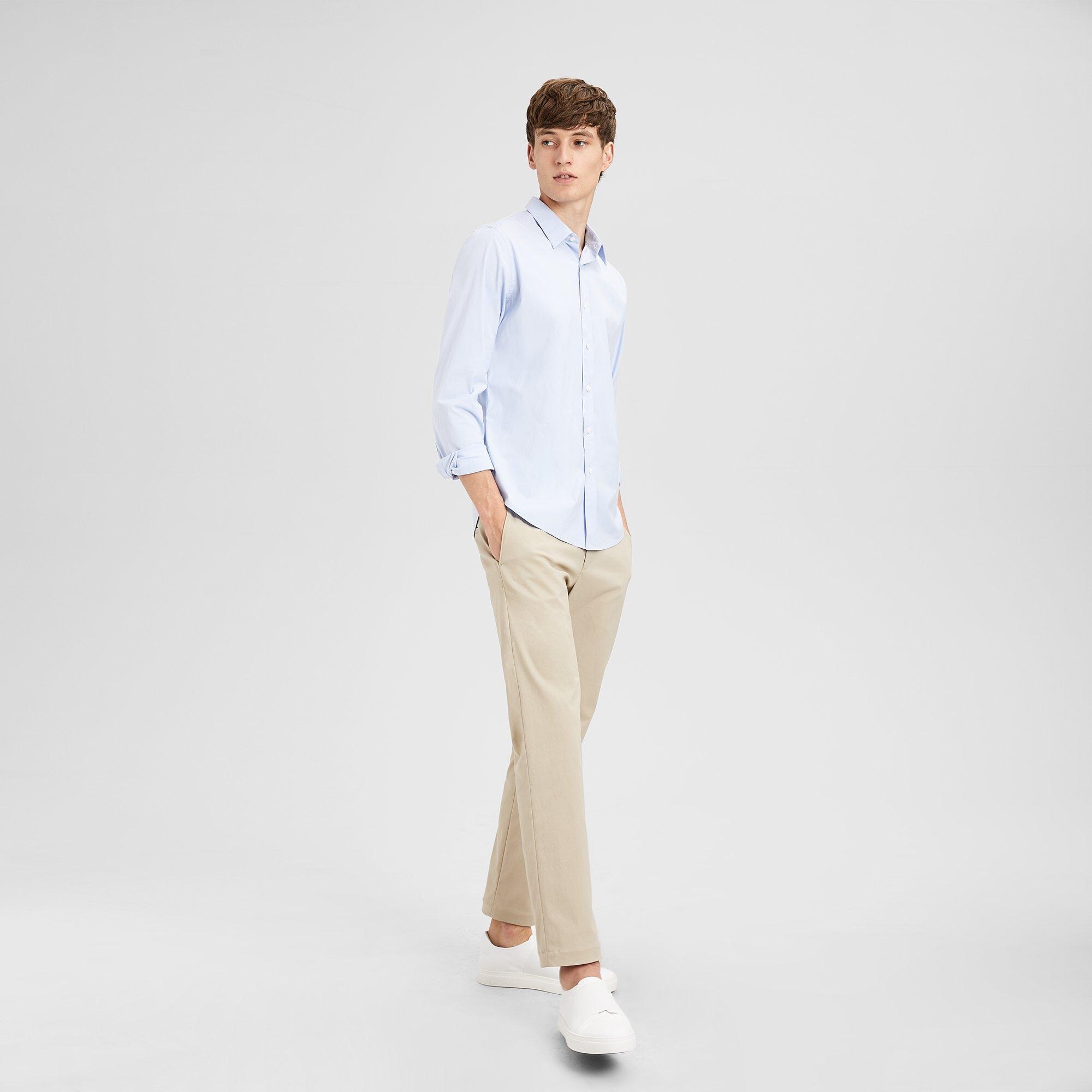 Stretch Cotton Clean Placket Shirt