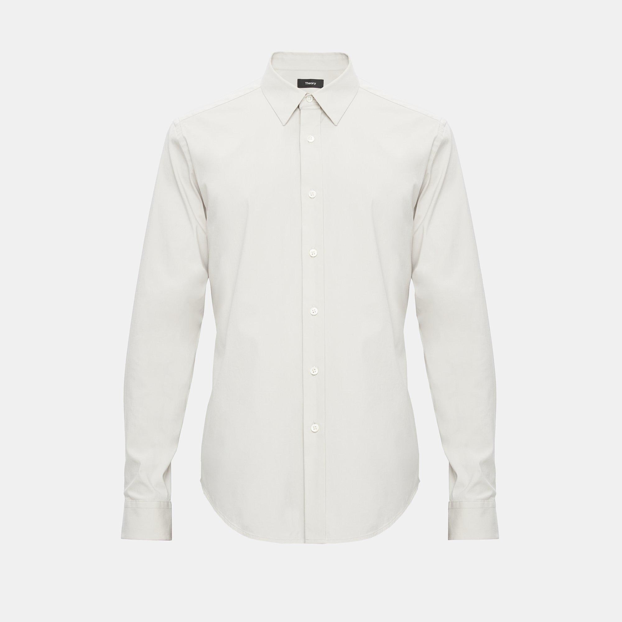 Stretch Cotton Clean Placket Shirt