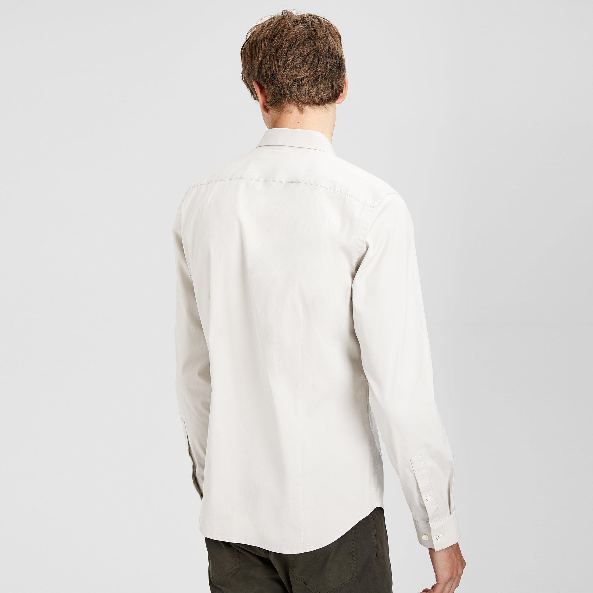 Stretch Cotton Clean Placket Shirt