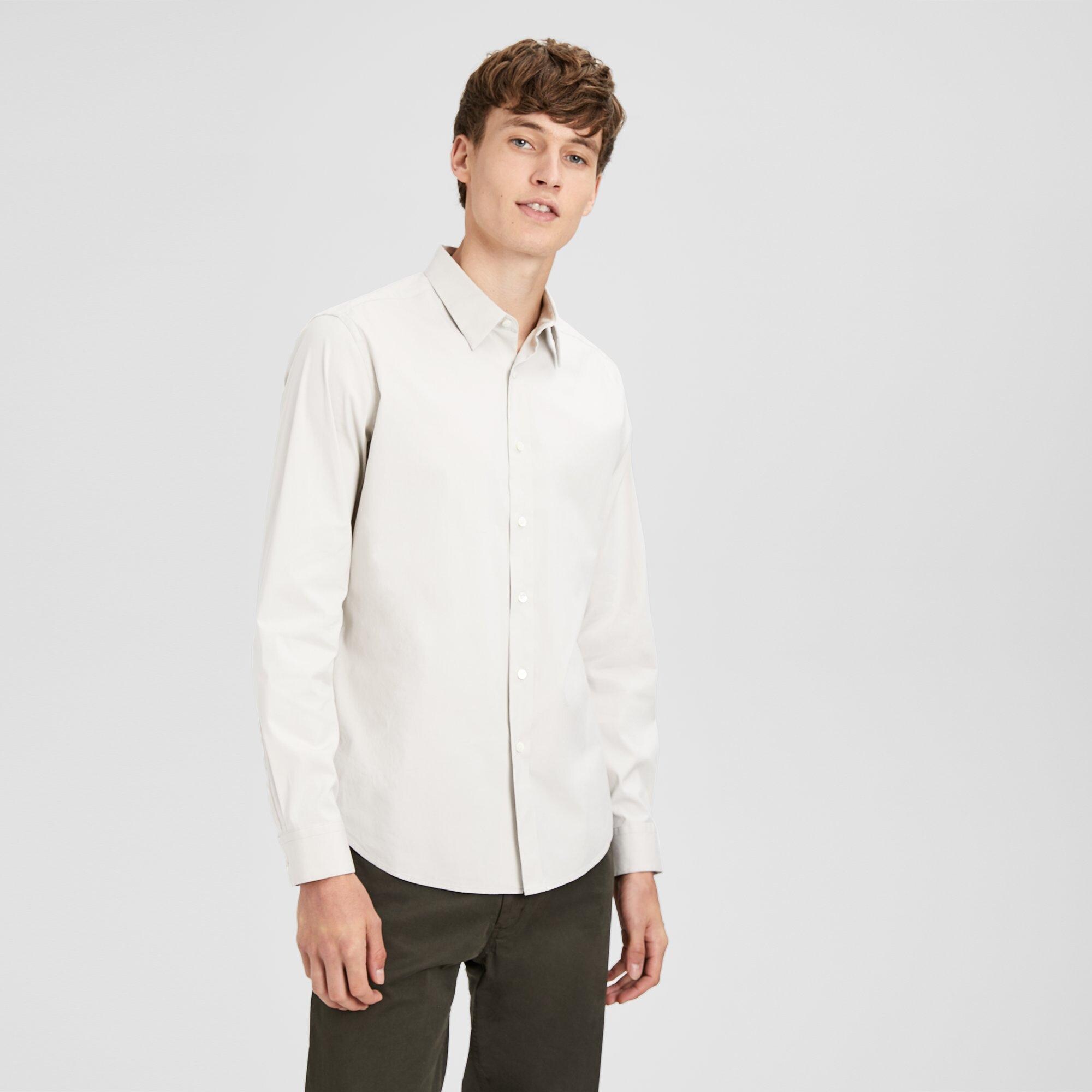 Stretch Cotton Clean Placket Shirt