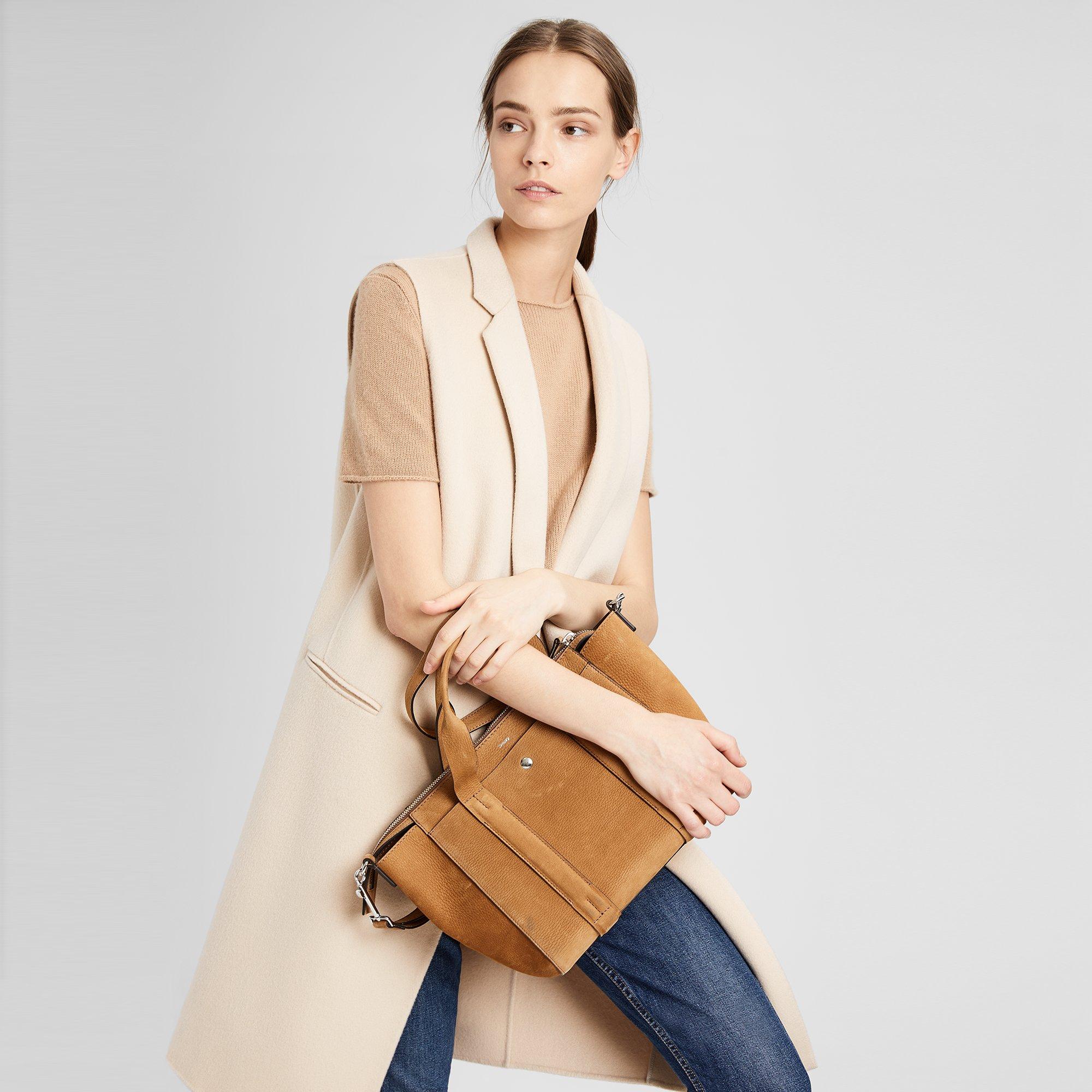 Small Standard Tote in Nubuck Leather