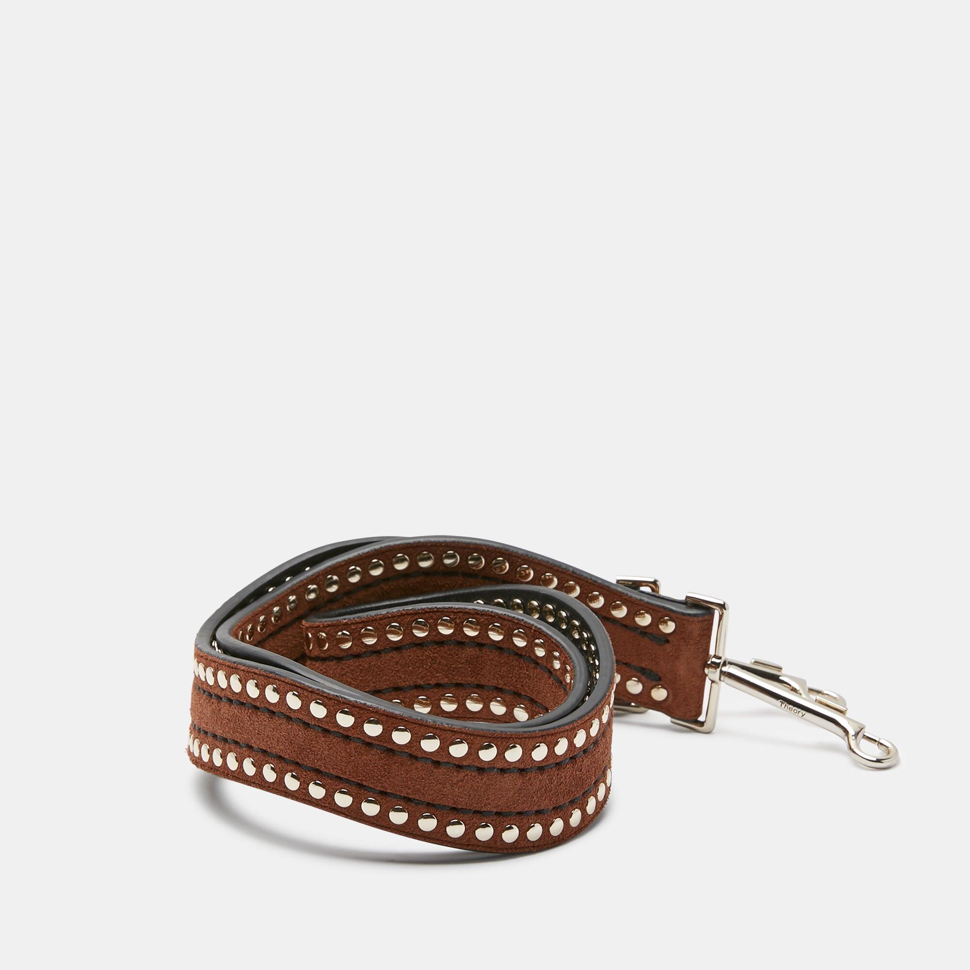 Suede Wavy Rivet Strap