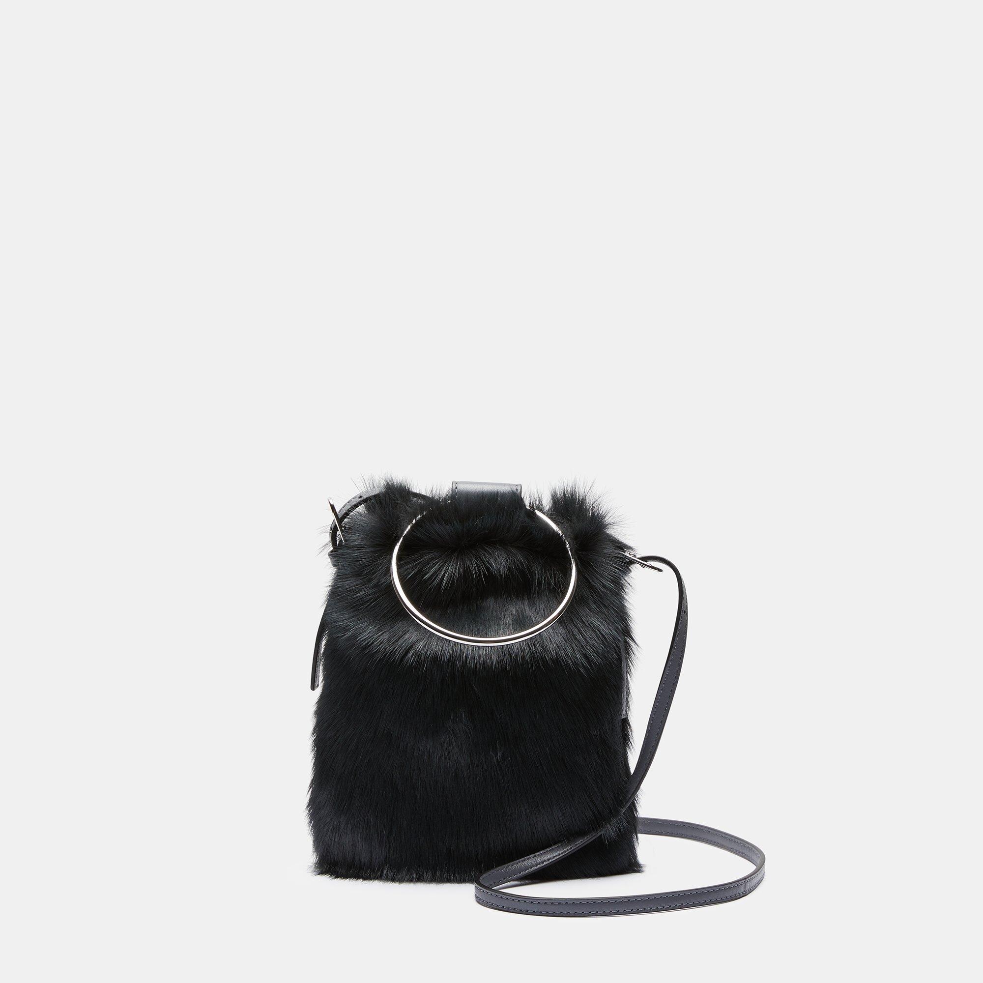 Shearling Post Small Soft Pouch