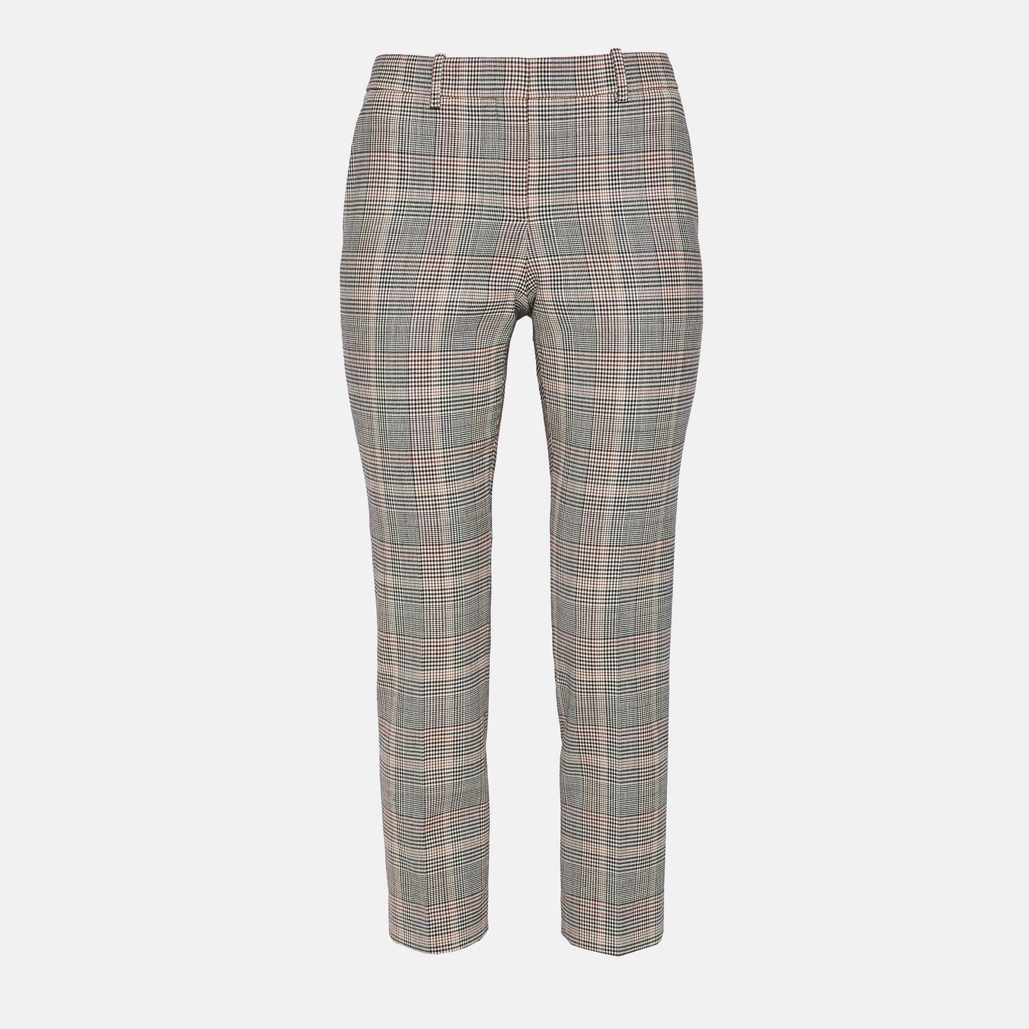 Plaid Classic Slim Crop Pant