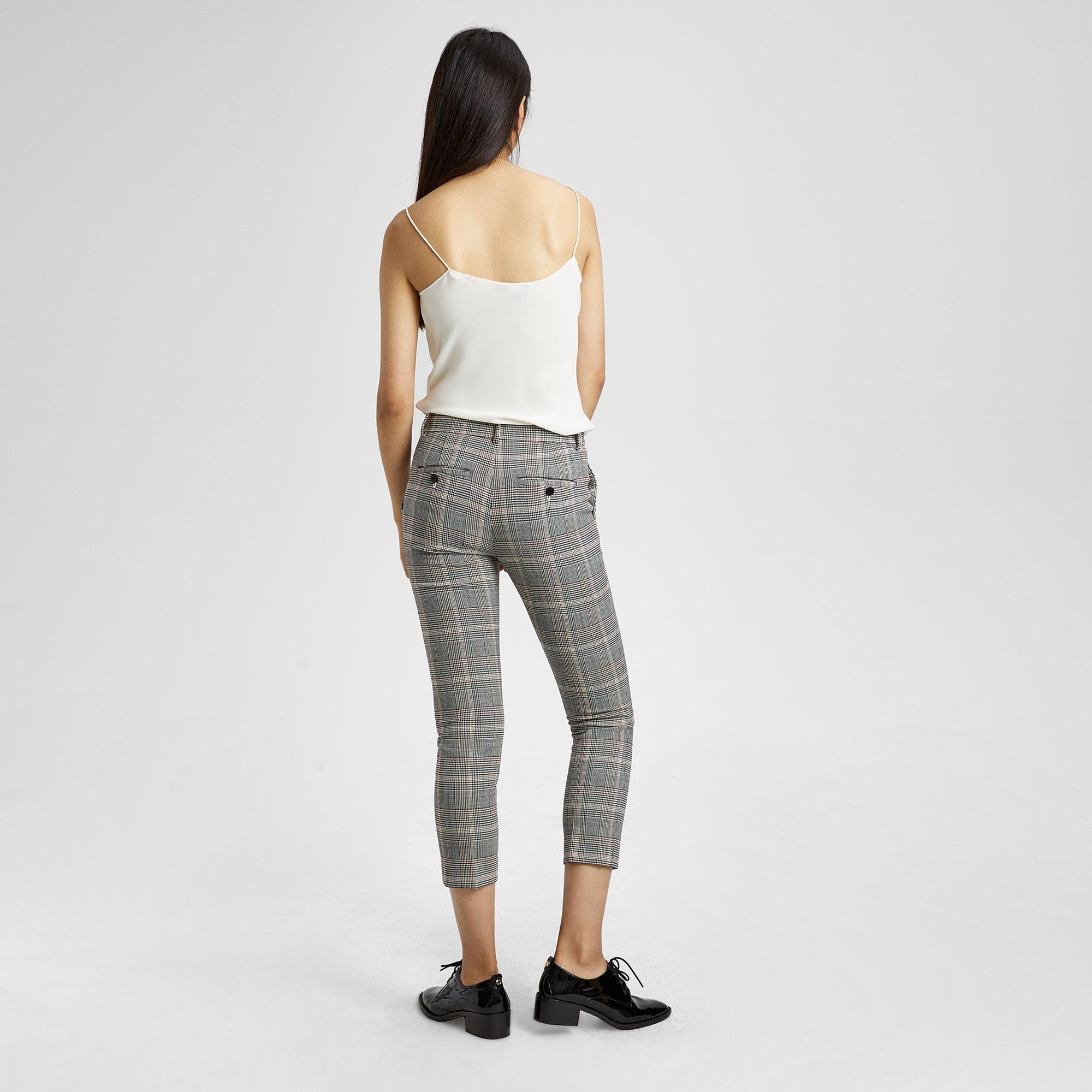 Plaid Classic Slim Crop Pant