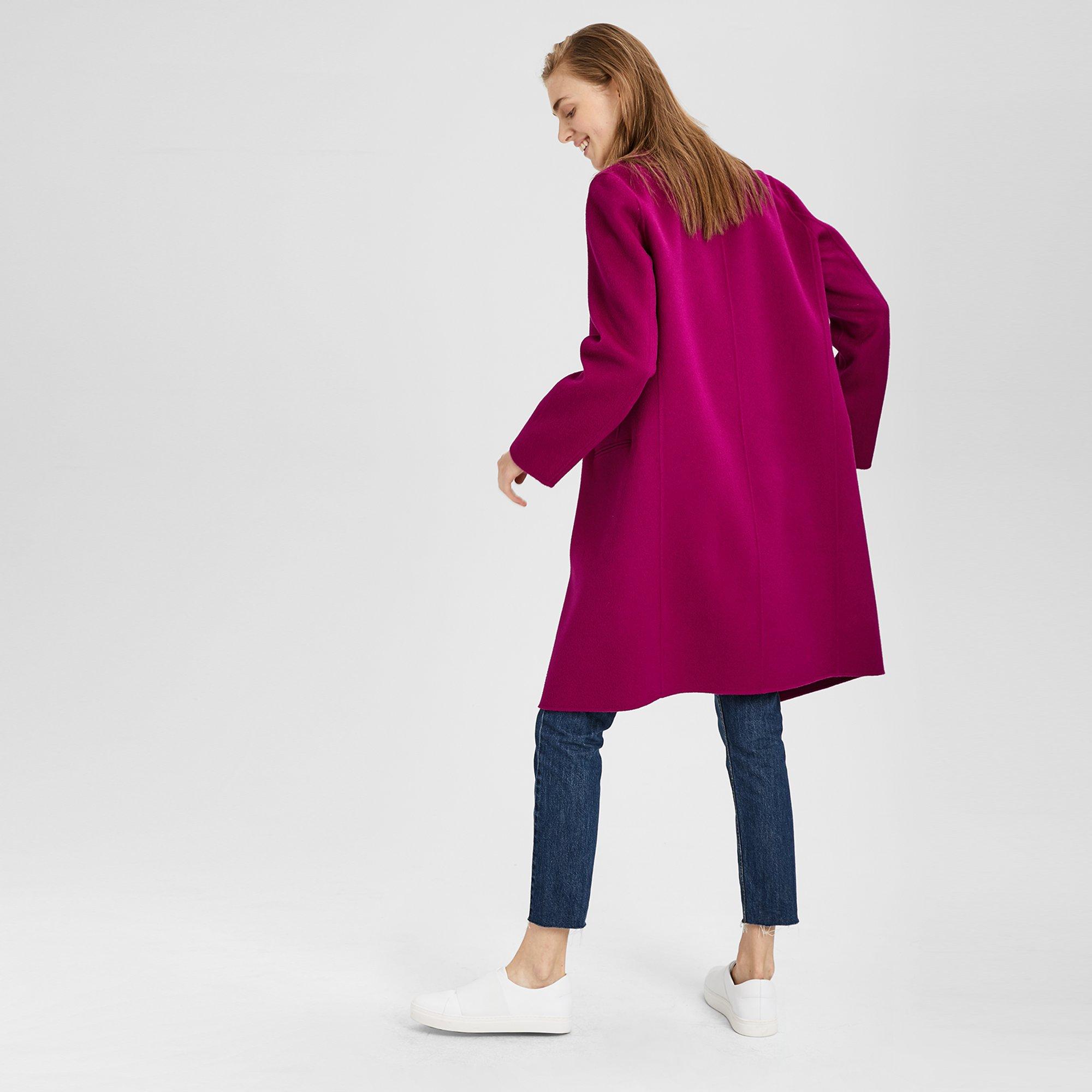 Theory Official Site | Double-Faced Essential Coat