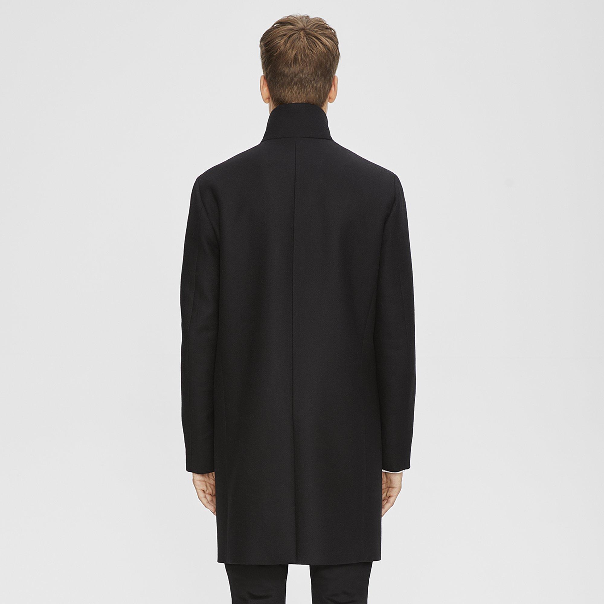 Wool Stand-Collar Coat