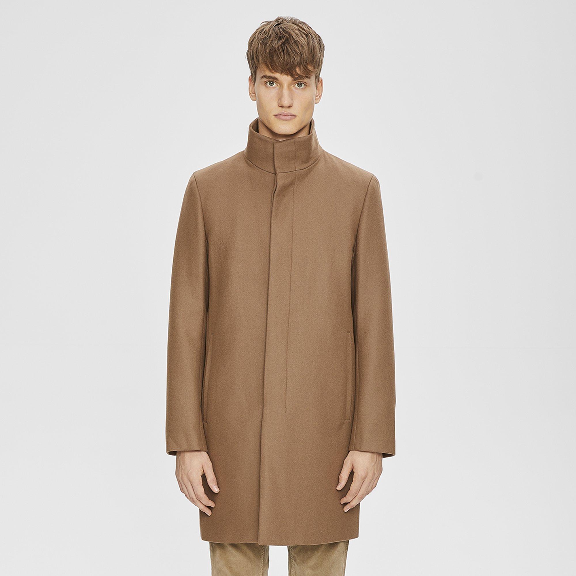 Wool Stand-Collar Coat