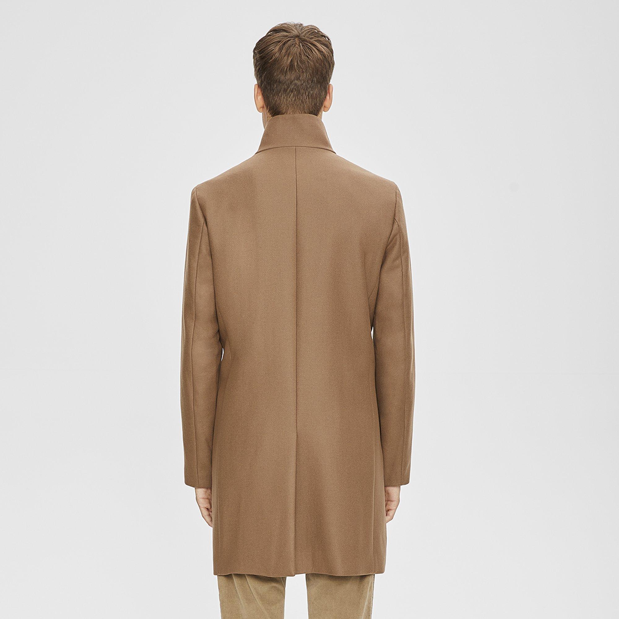 Wool Stand-Collar Coat
